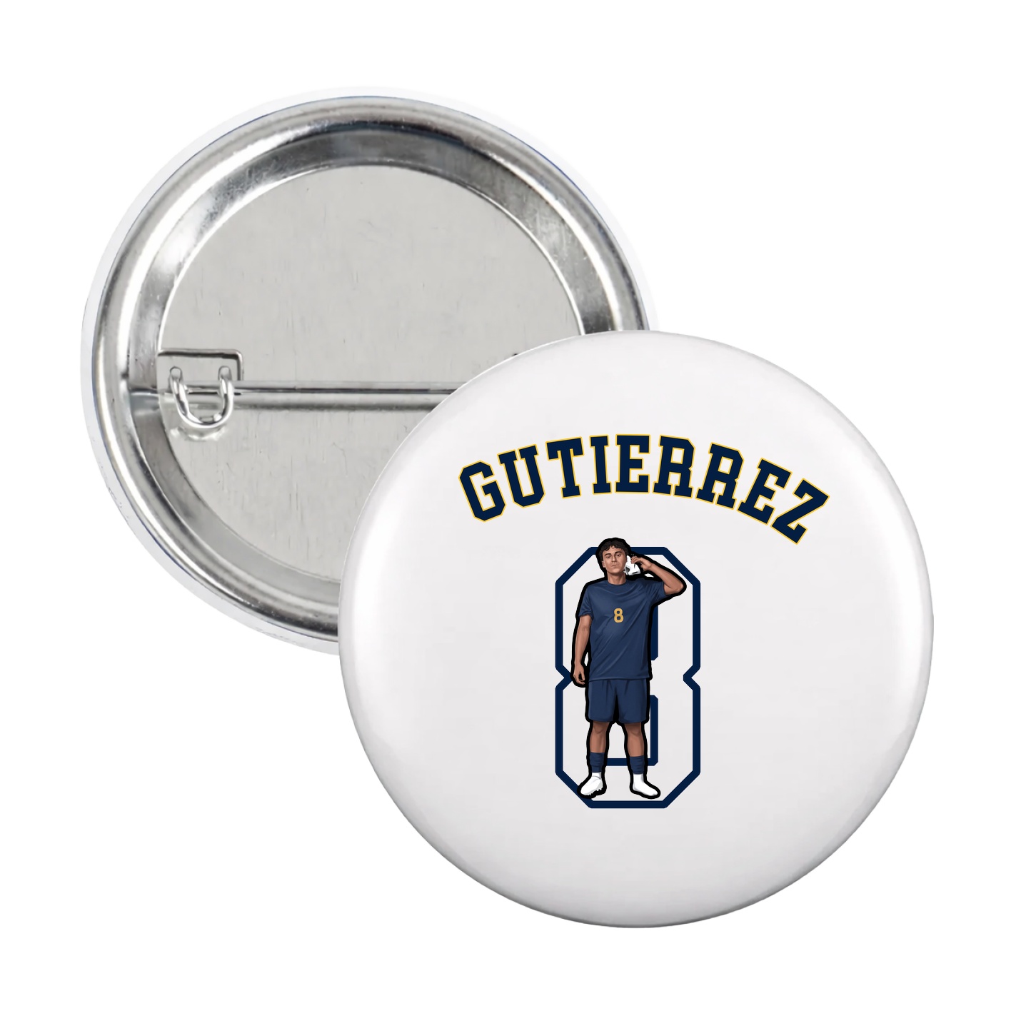 Game Day Button — Shirsey Arch in White