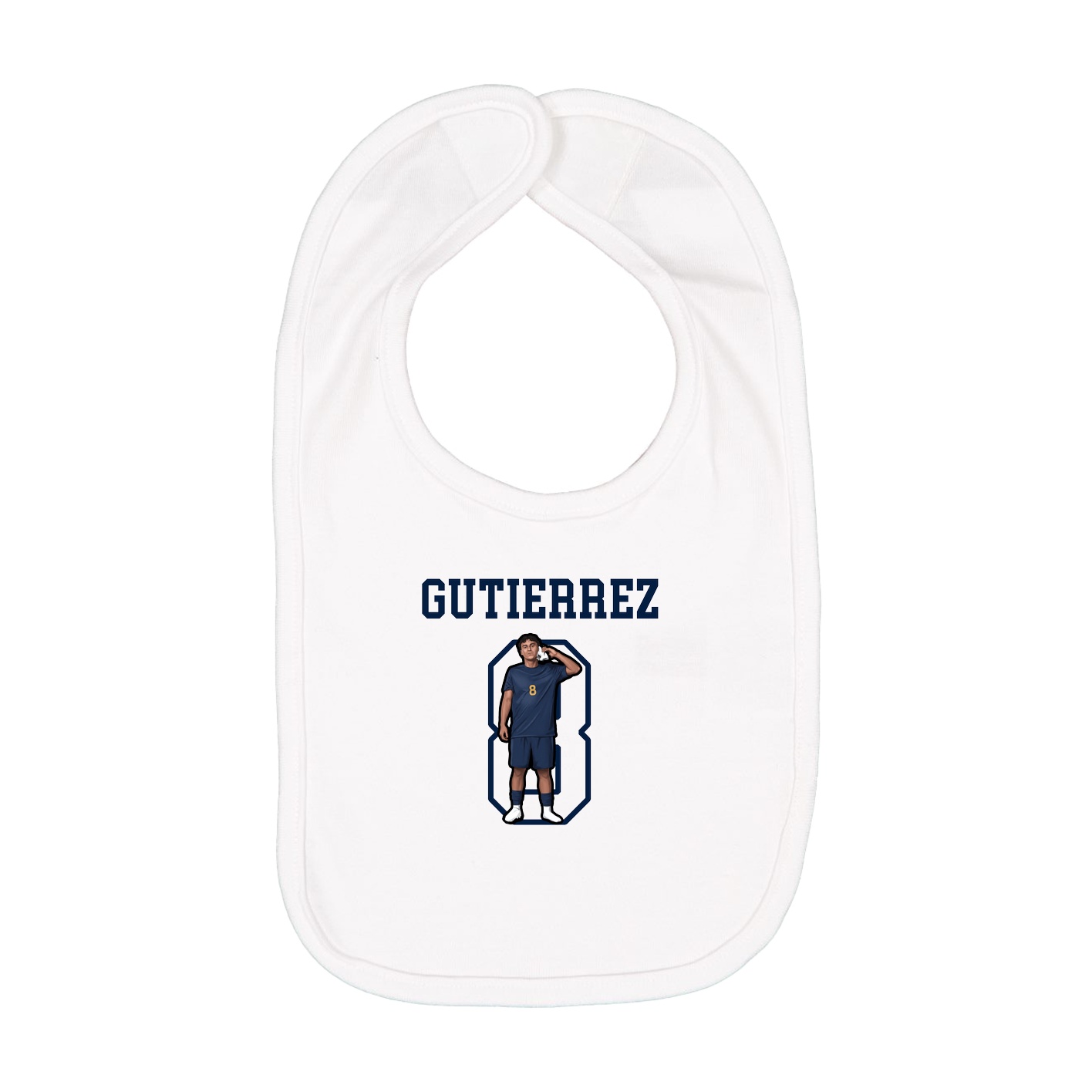 Infant Bib — Shirsey in White