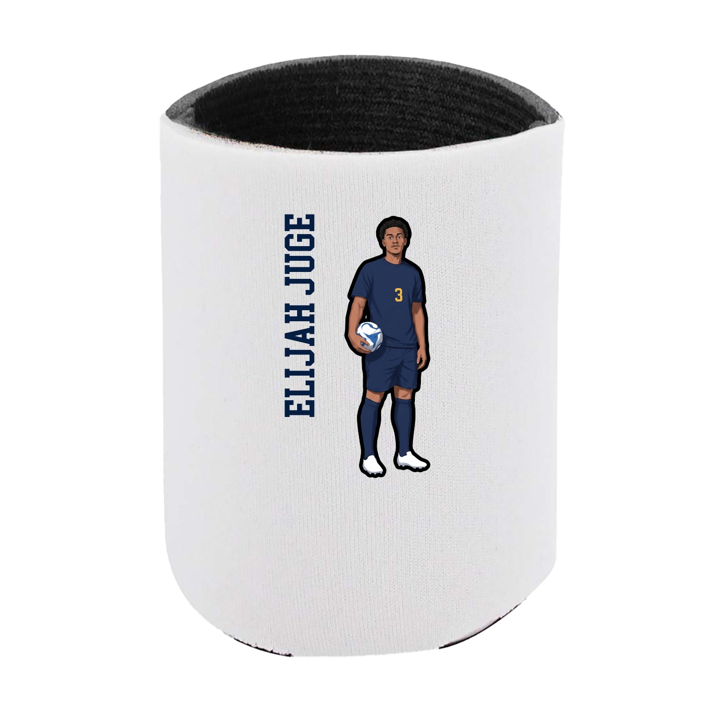 Can Holder — Name Vertical in White