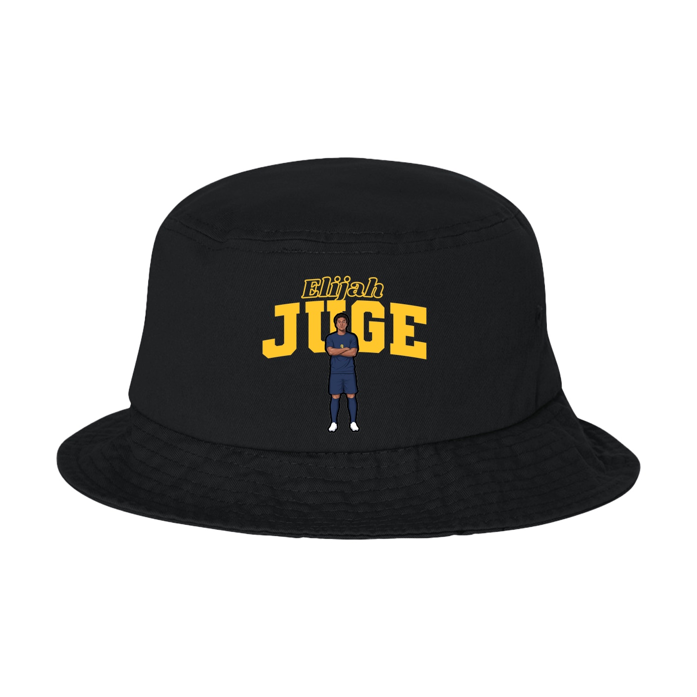 Bucket Cap — Name Arch in Black