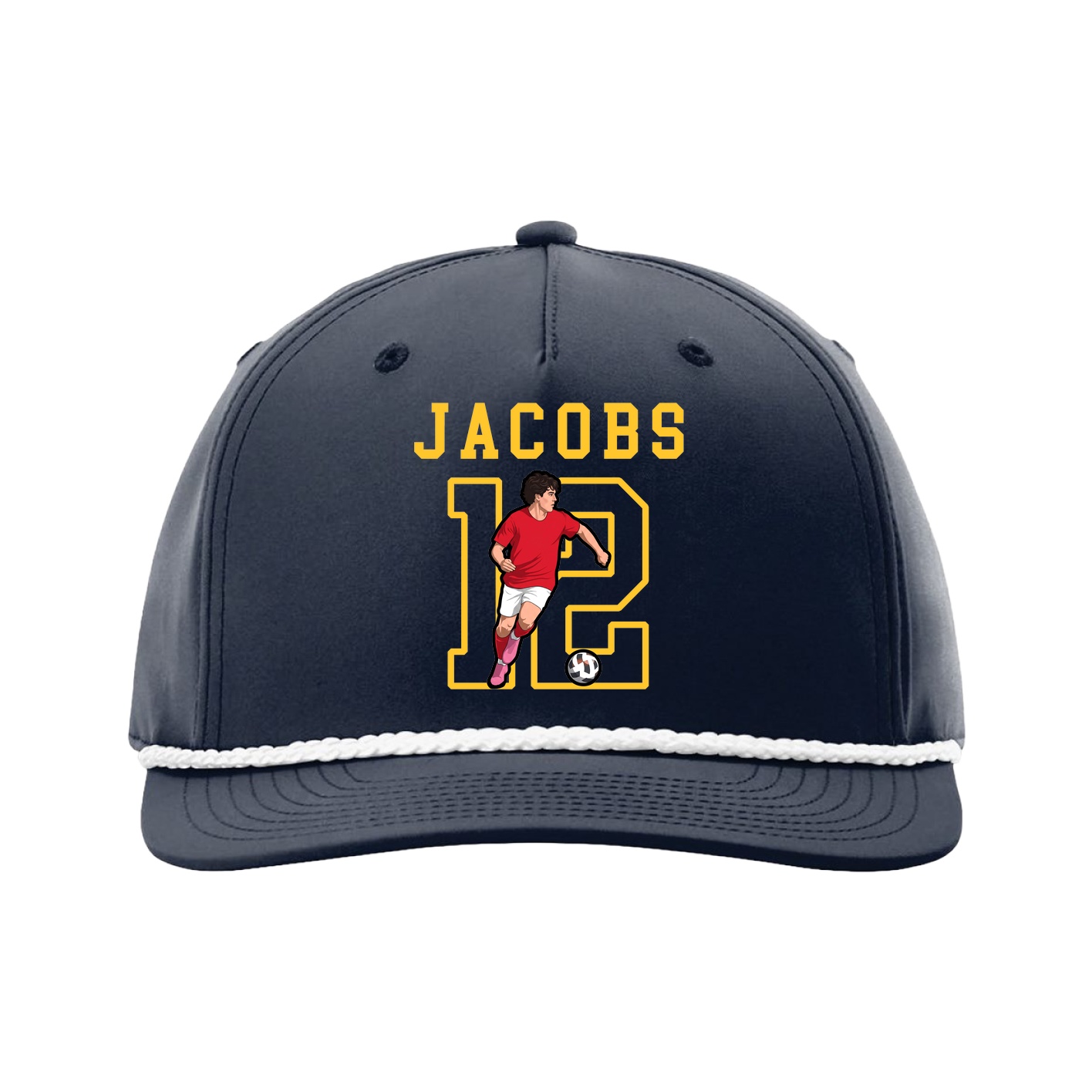 Five-Panel Classic Rope Cap — Shirsey in Navy
