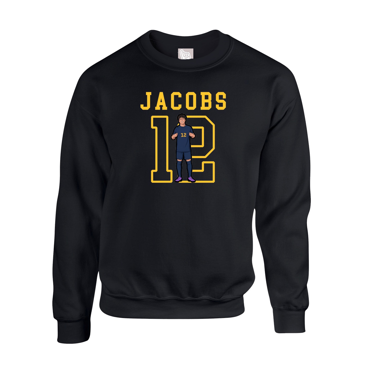 Fleece Crew — Shirsey in Black