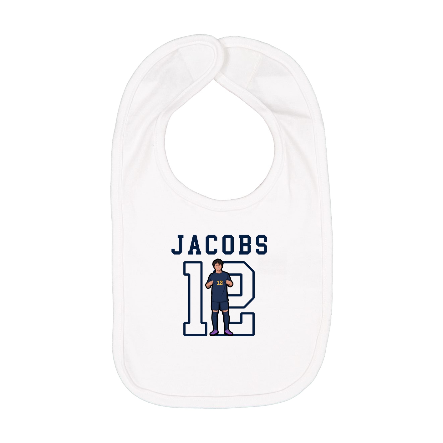 Infant Bib — Shirsey in White
