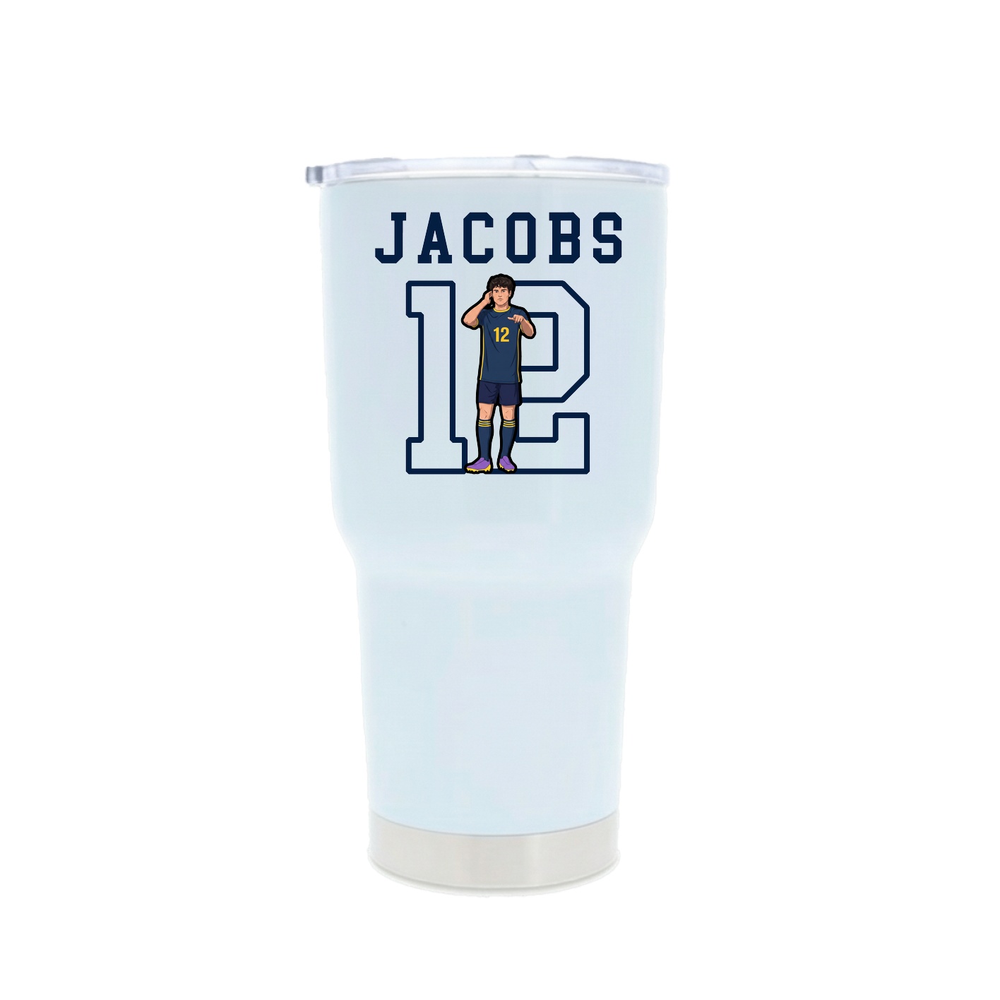 30oz Stainless Steel Tumbler — Shirsey in White