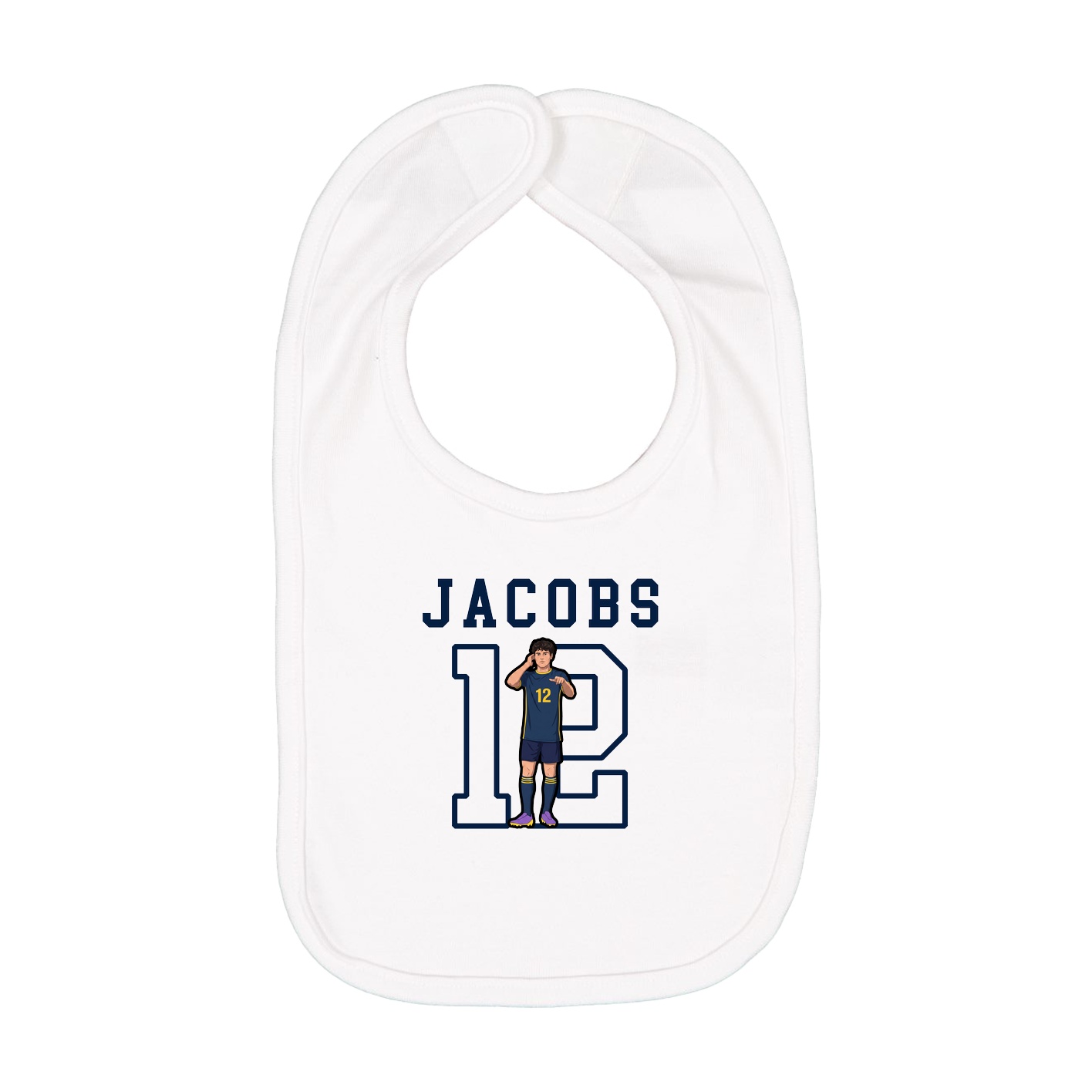 Infant Bib — Shirsey in White