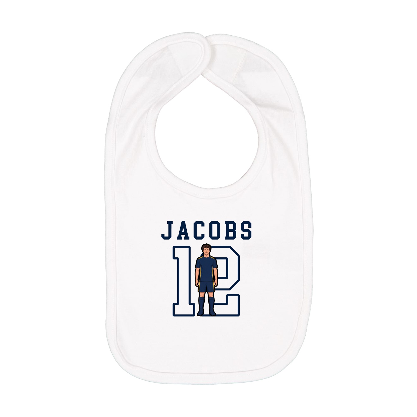 Infant Bib — Shirsey in White