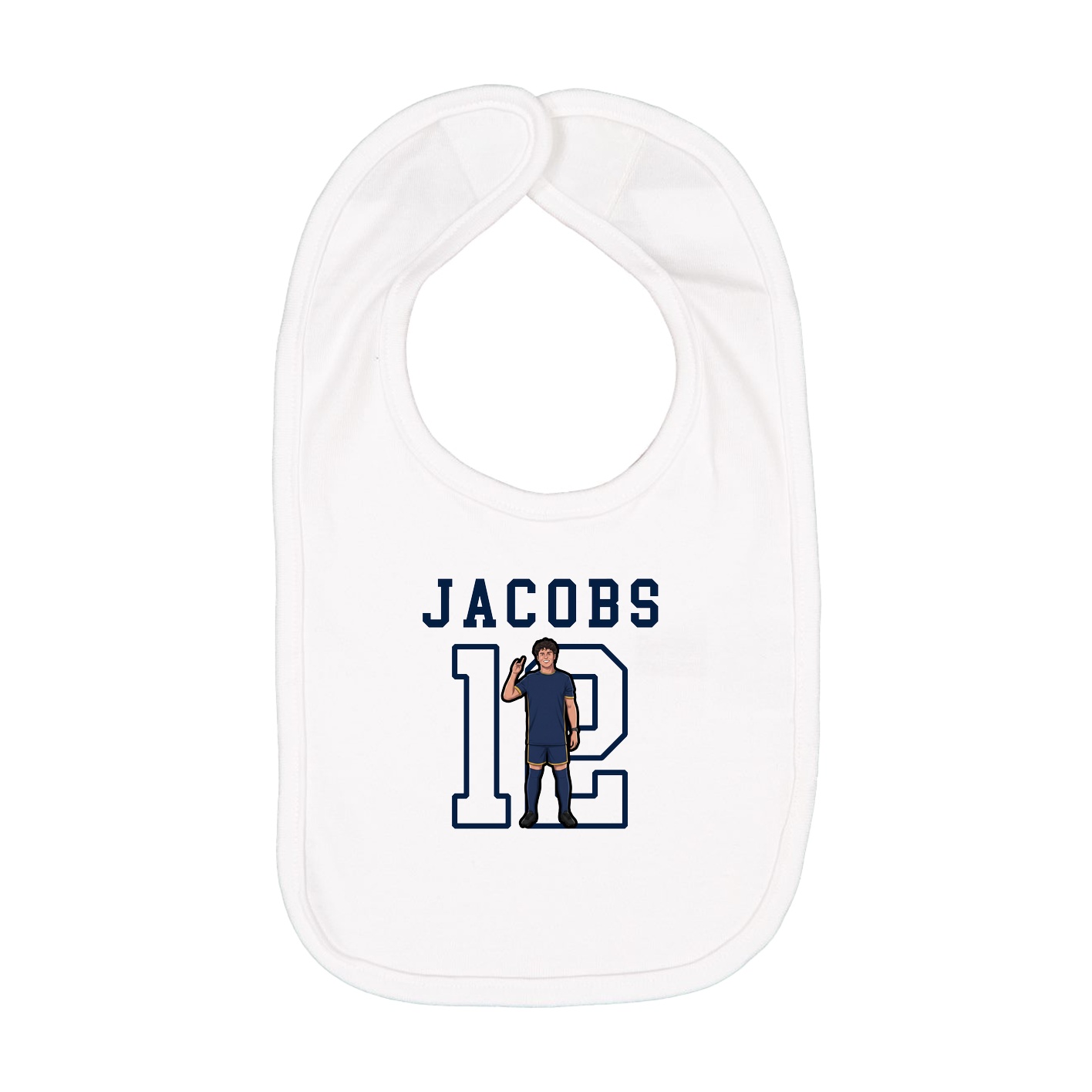Infant Bib — Shirsey in White