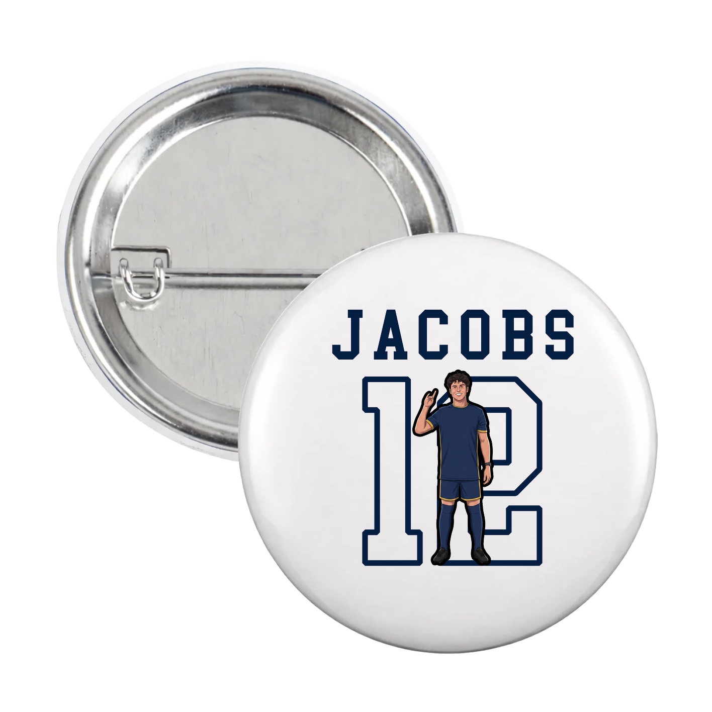 Game Day Button — Shirsey in White