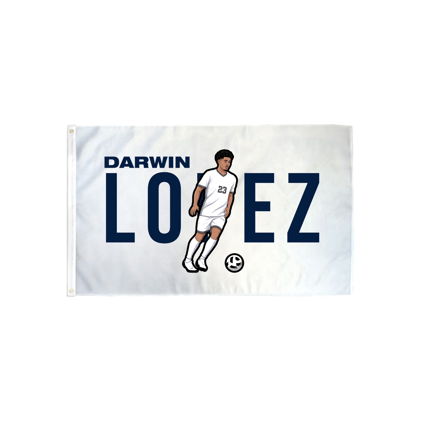 3x5 Flag — Player Name in Classic