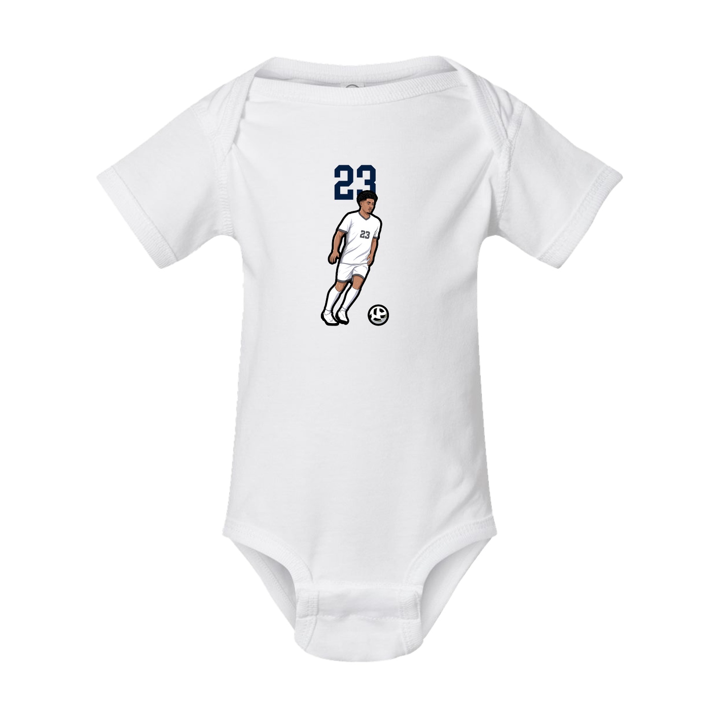 Baby Onesie — Number Top in White