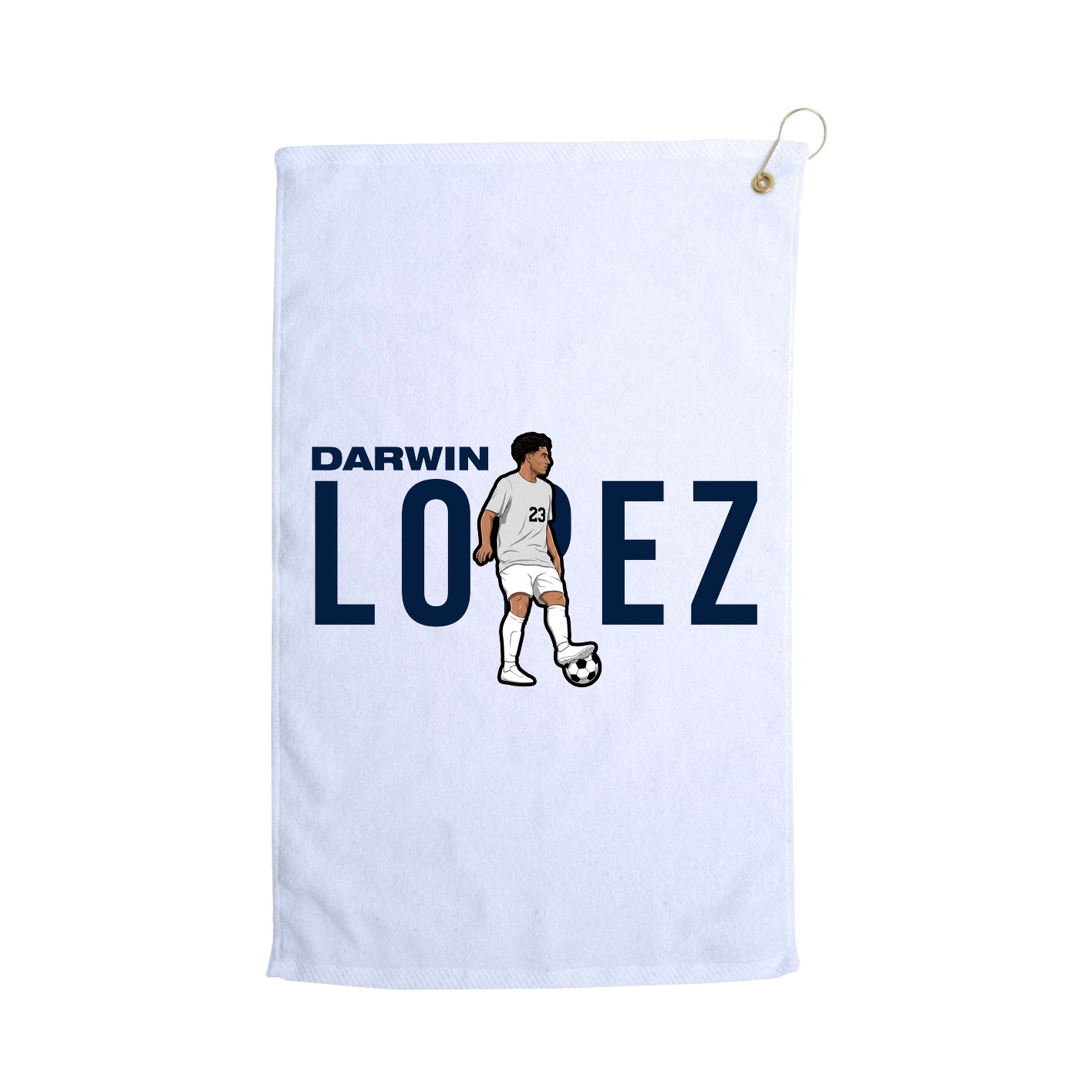 Golf Towel — Player Name in White