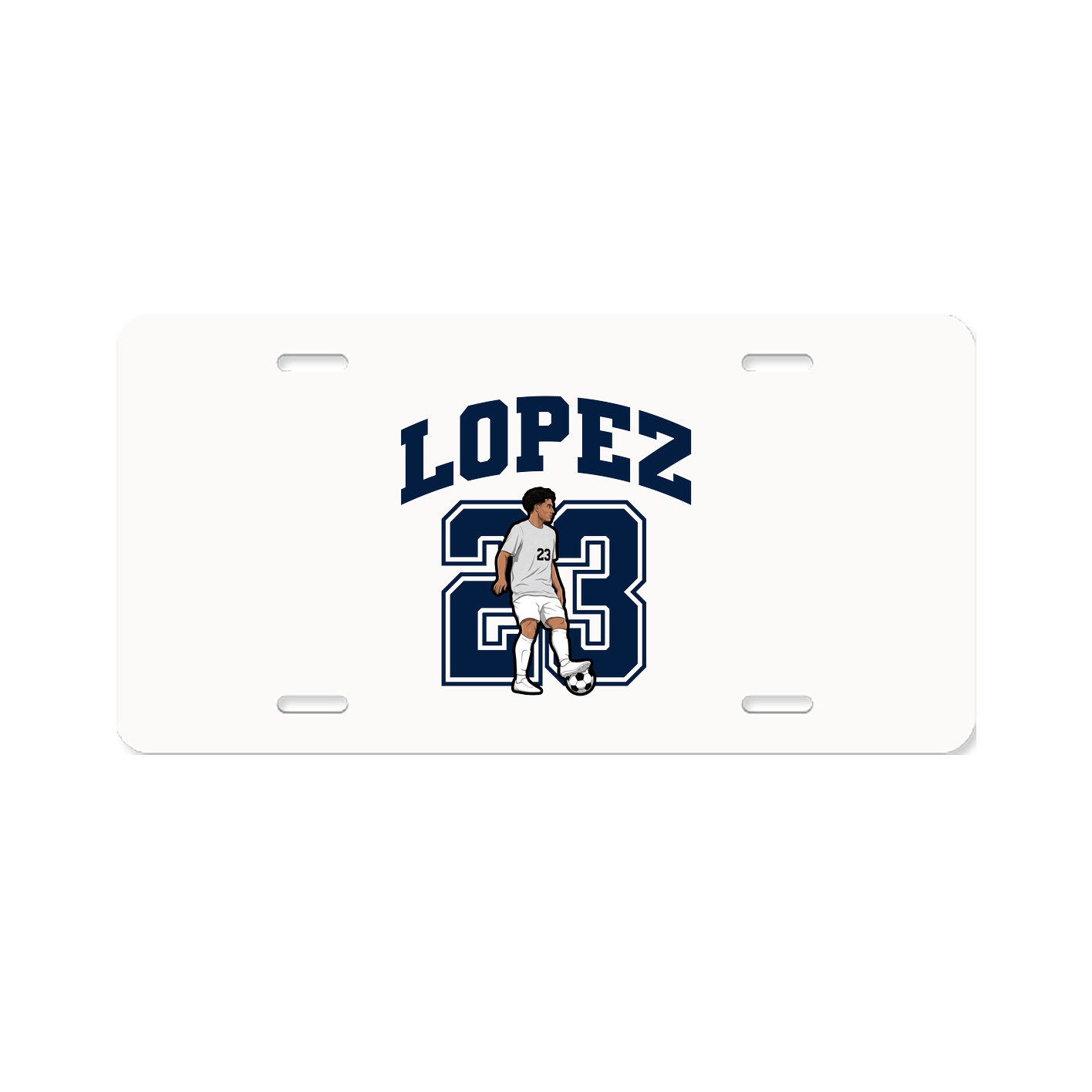 License Plate — Number in Classic