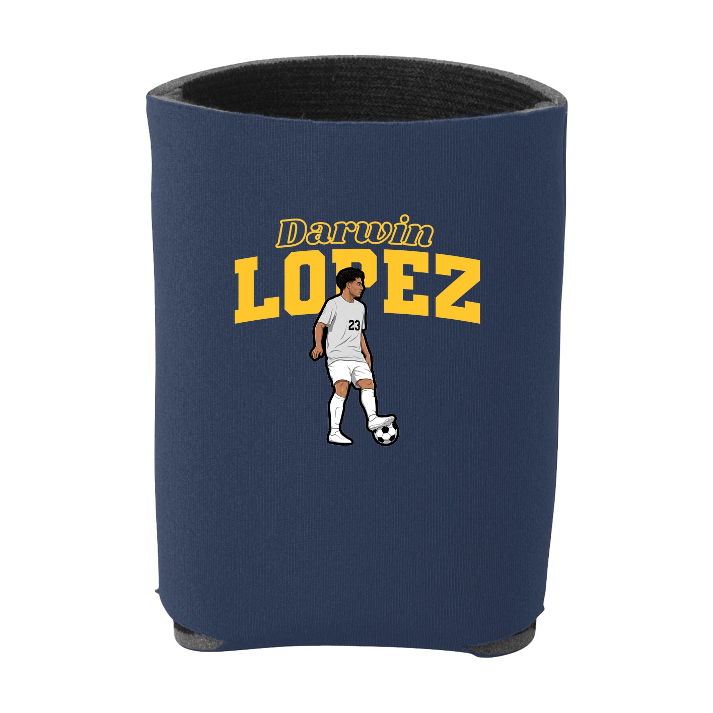 Can Holder — Name Arch in Navy