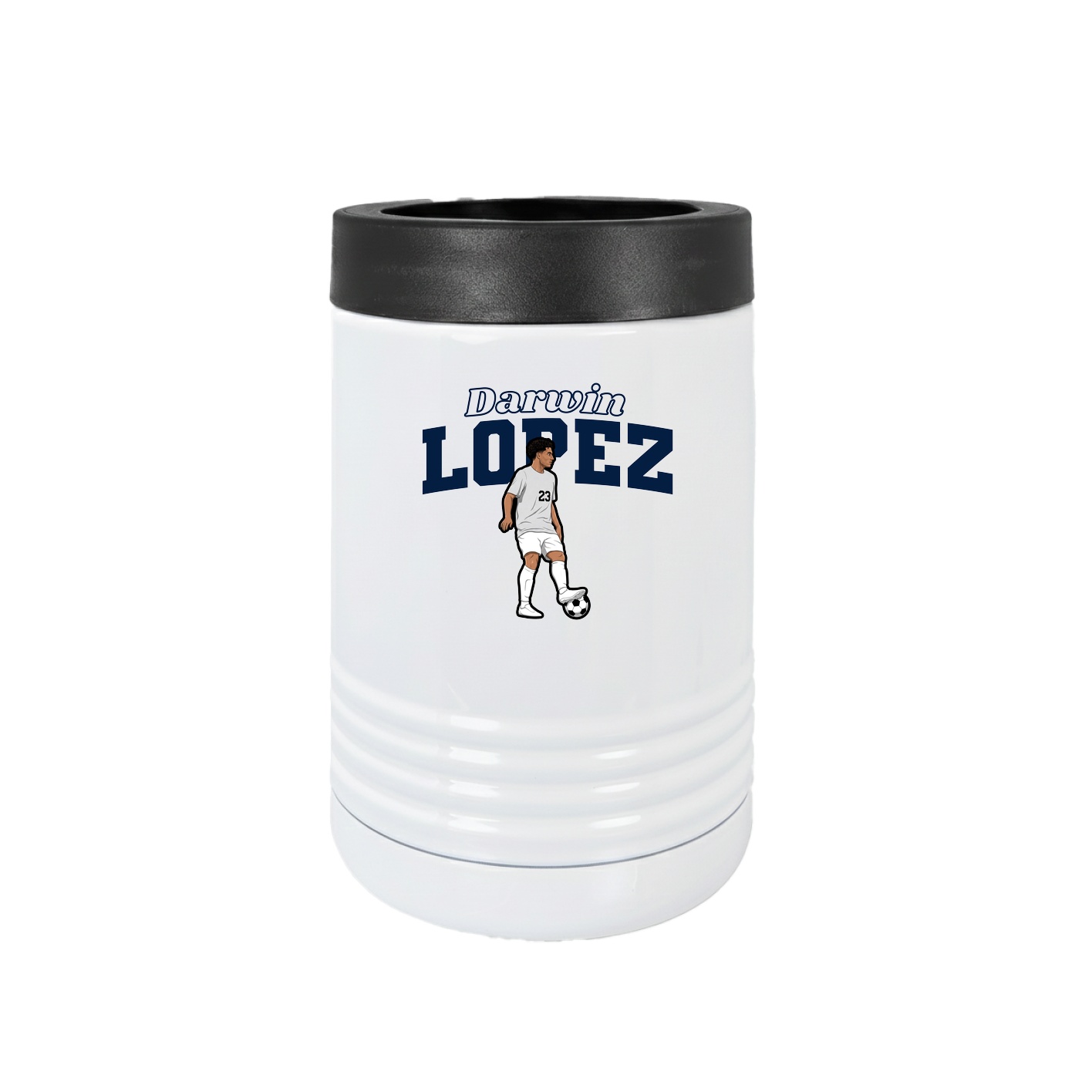 Beverage Holder — Name Arch in White
