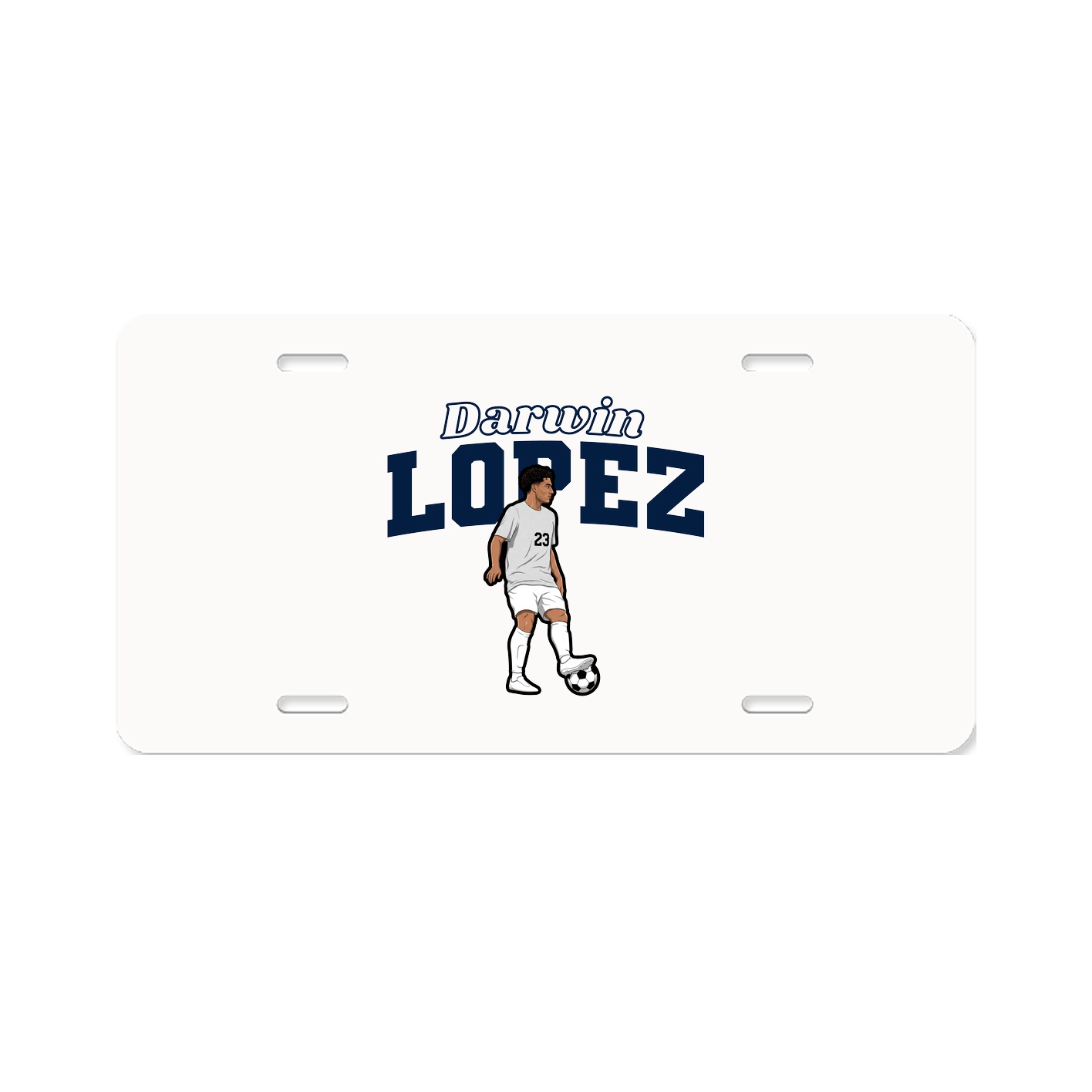 License Plate — Name Arch in Classic