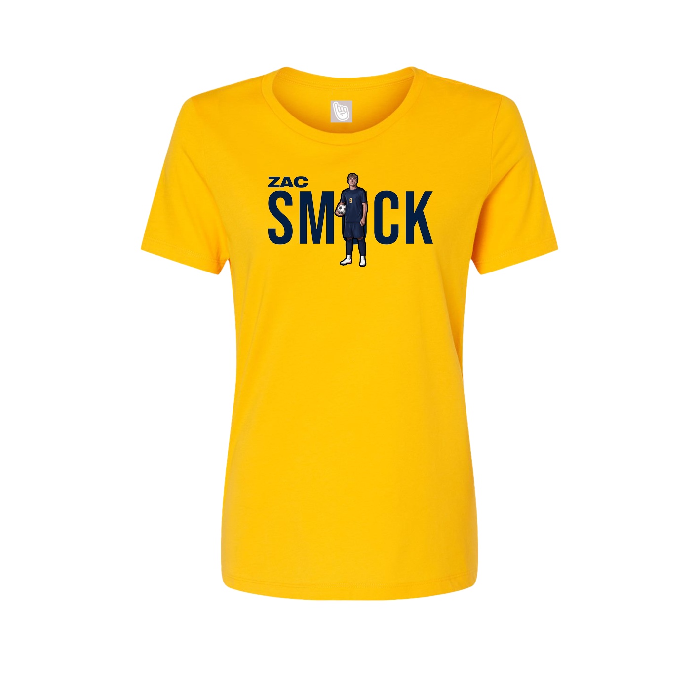 Fitted Women's Tee — Player Name in Gold