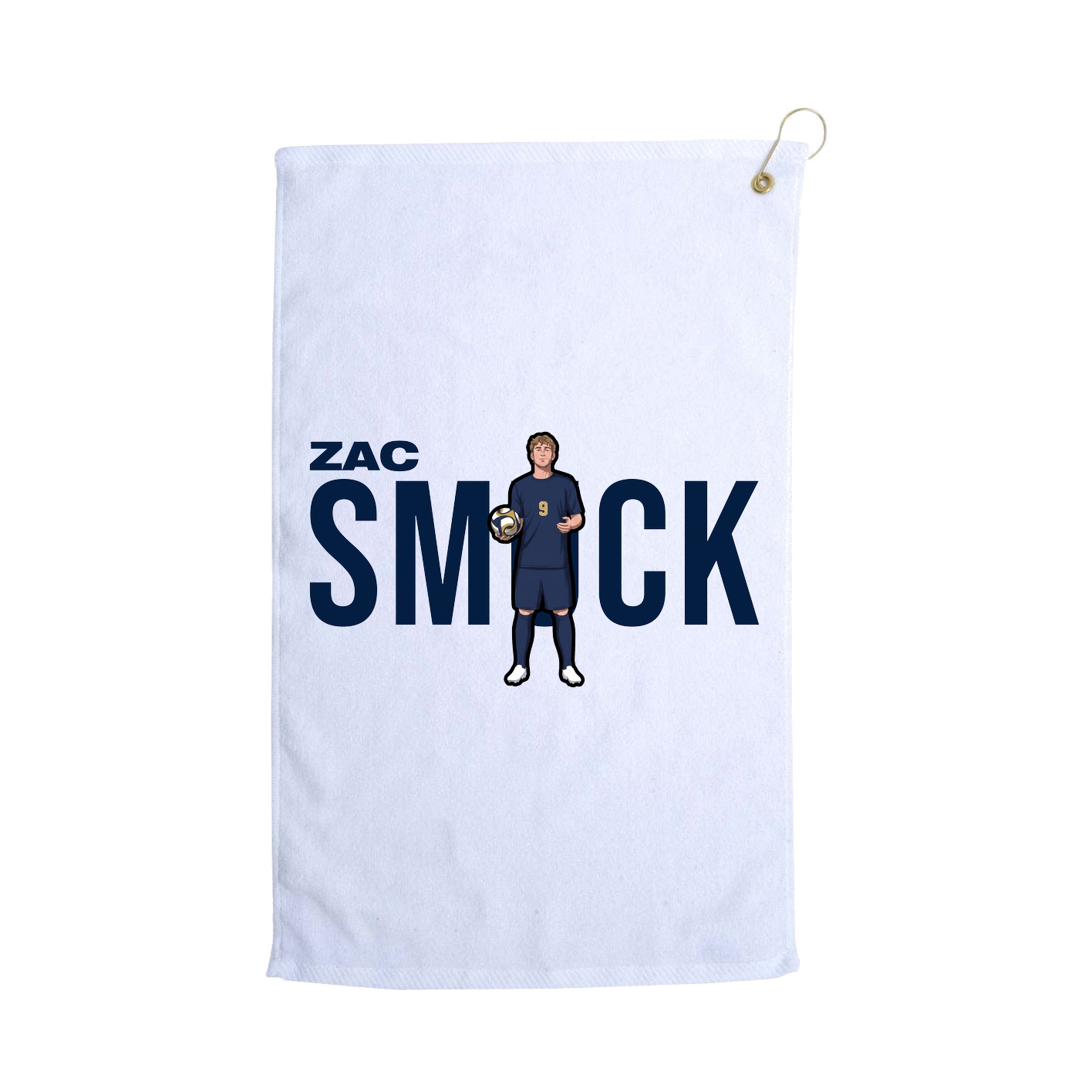 Golf Towel — Player Name in White