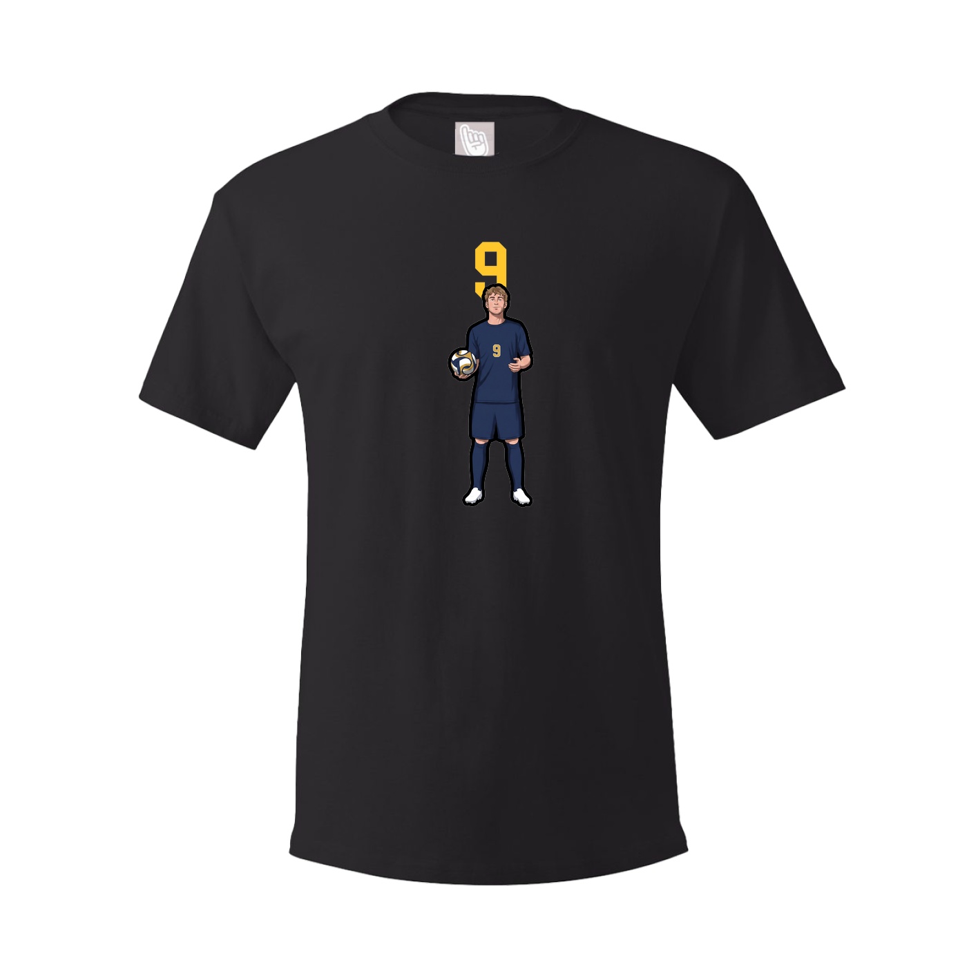 Youth Tee — Number Top in Black
