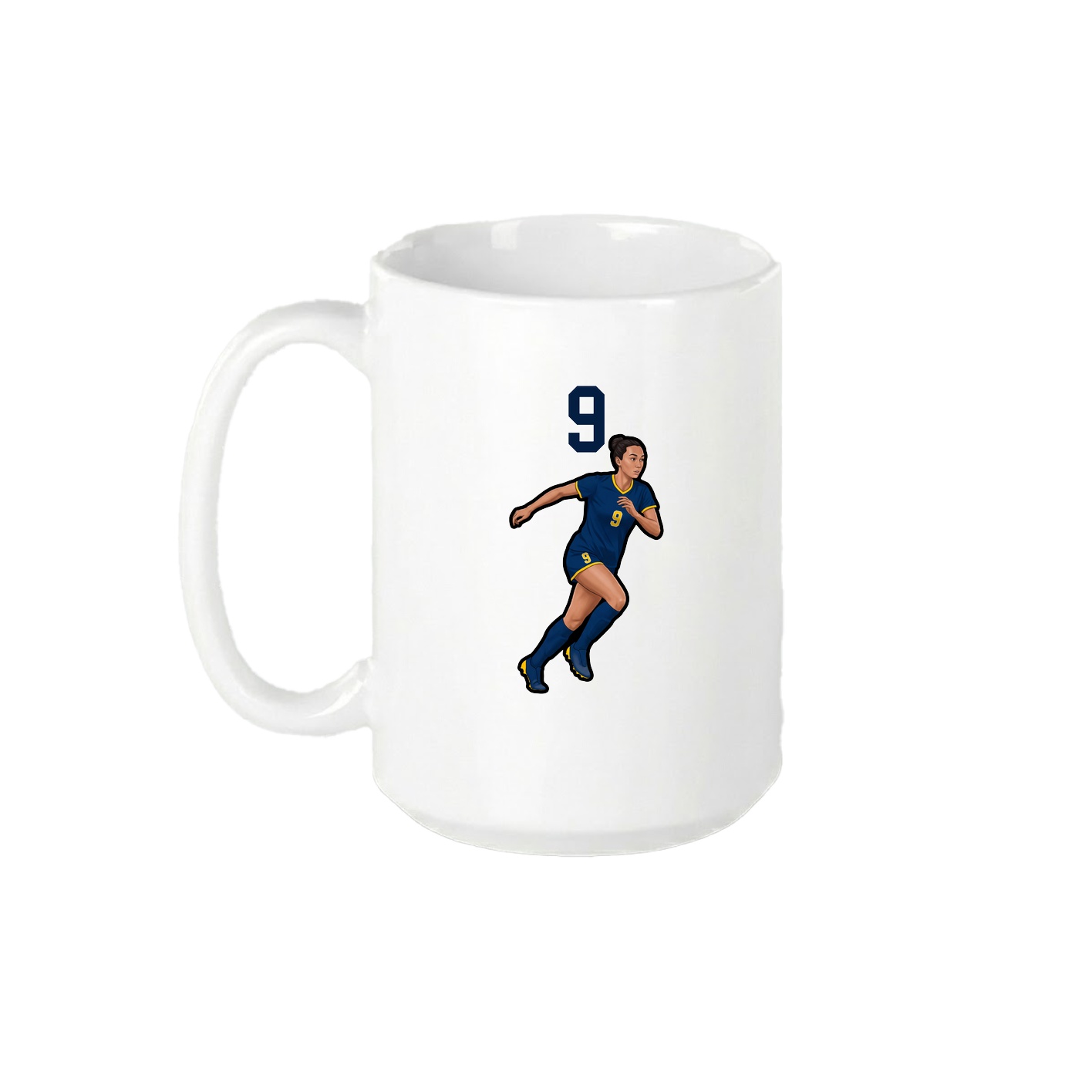 15oz Coffee Mug — Number Top in White