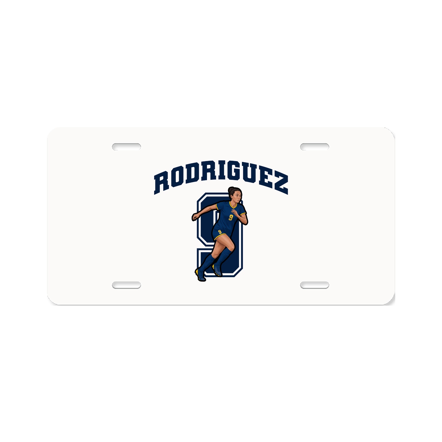 License Plate — Number in Classic