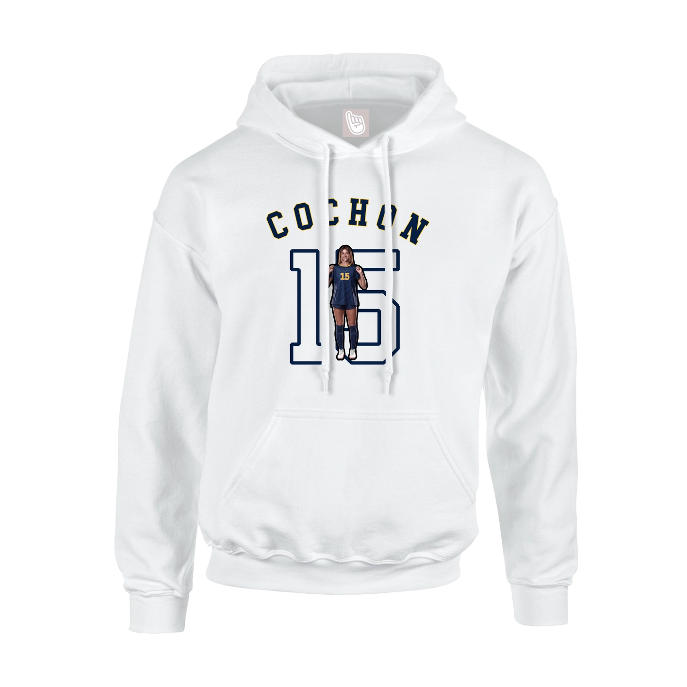 Youth Hoodie — Shirsey Arch in White