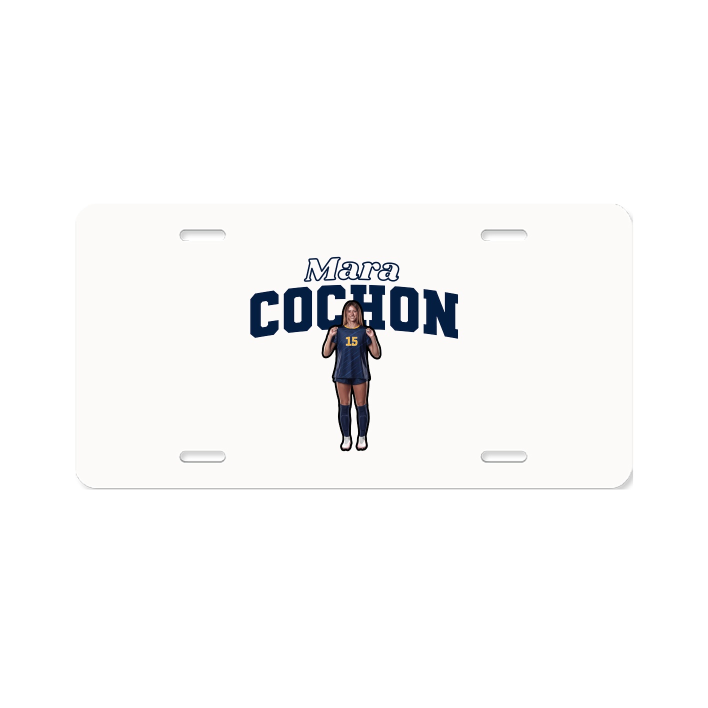 License Plate — Name Arch in Classic