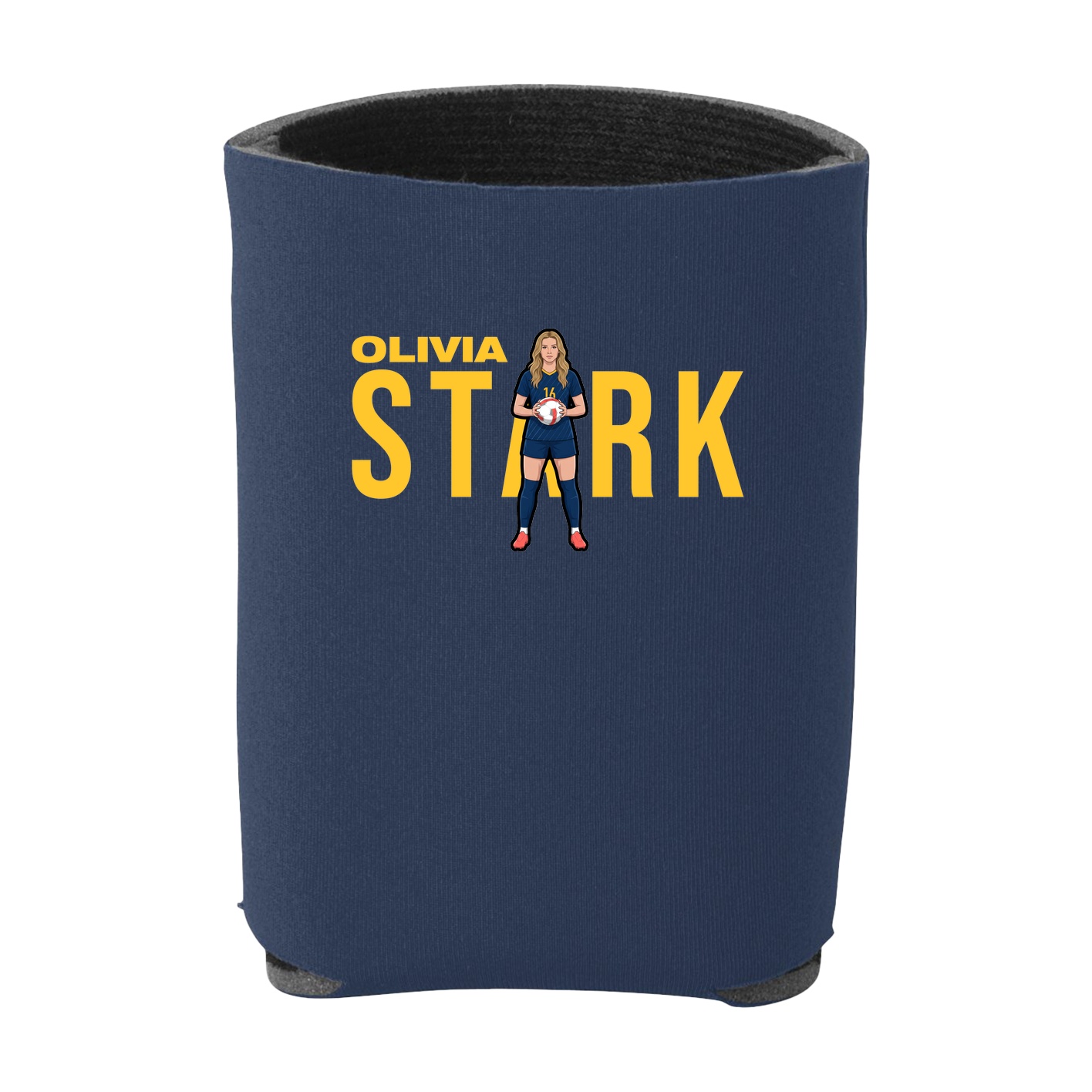 Can Holder — Player Name in Navy