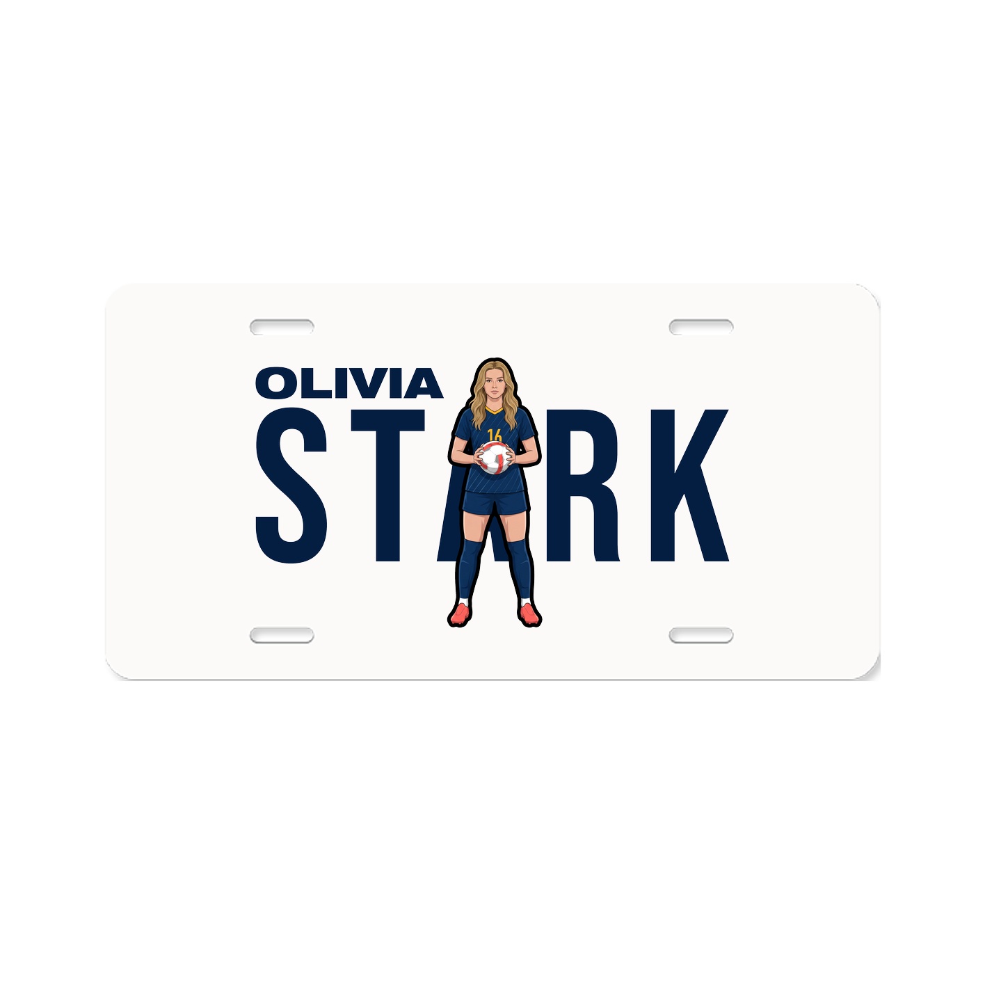 License Plate — Player Name in Classic