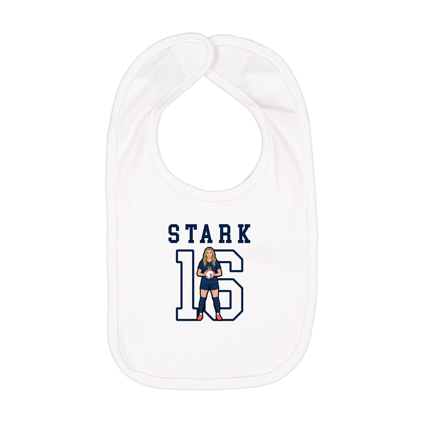 Infant Bib — Shirsey in White