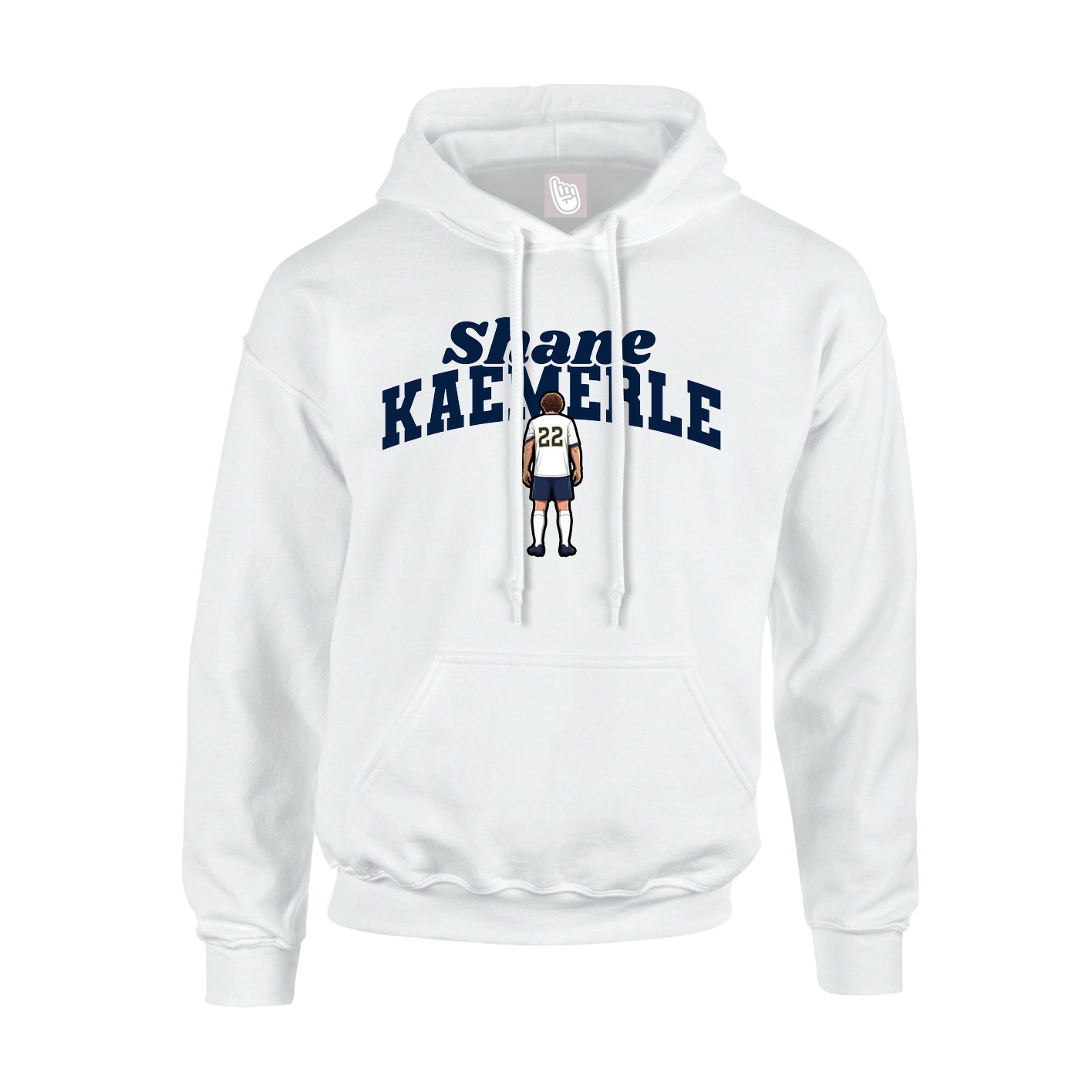 Youth Hoodie — Signature Arch in White