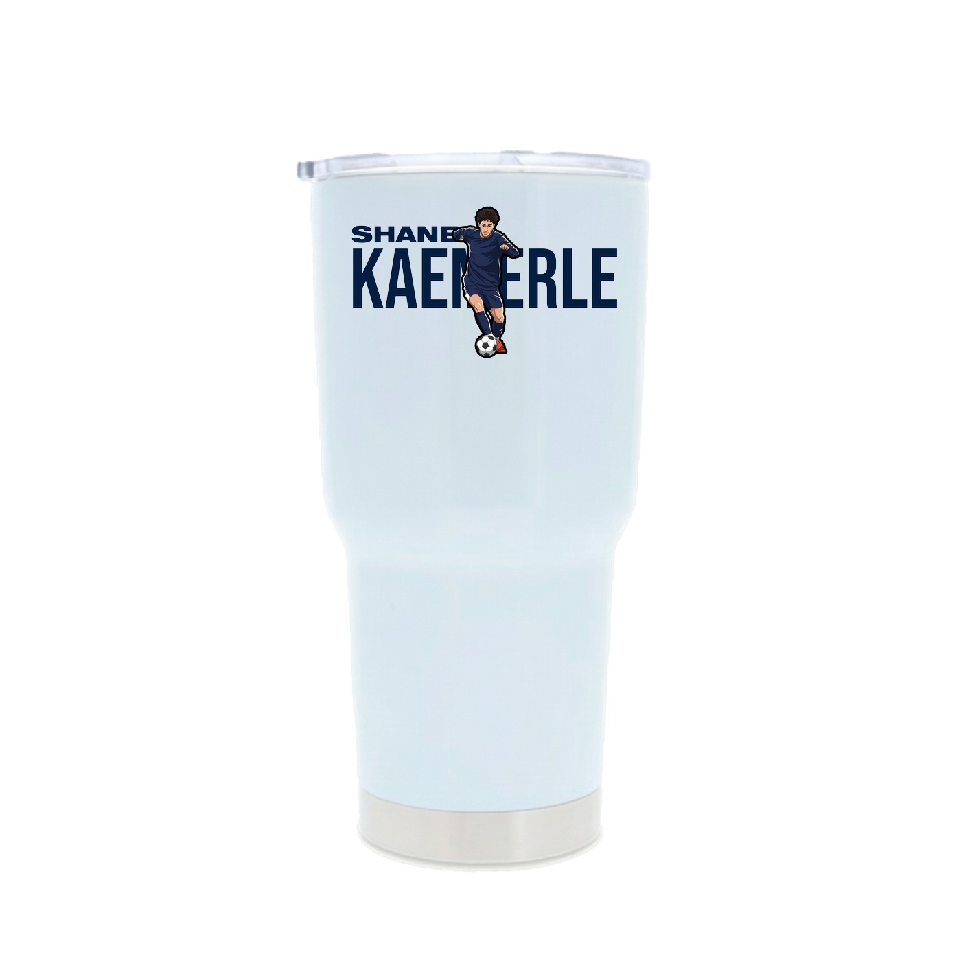30oz Stainless Steel Tumbler — Player Name in White