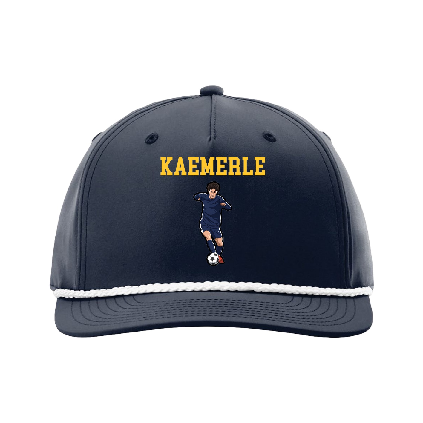 Five-Panel Classic Rope Cap — Shirsey in Navy