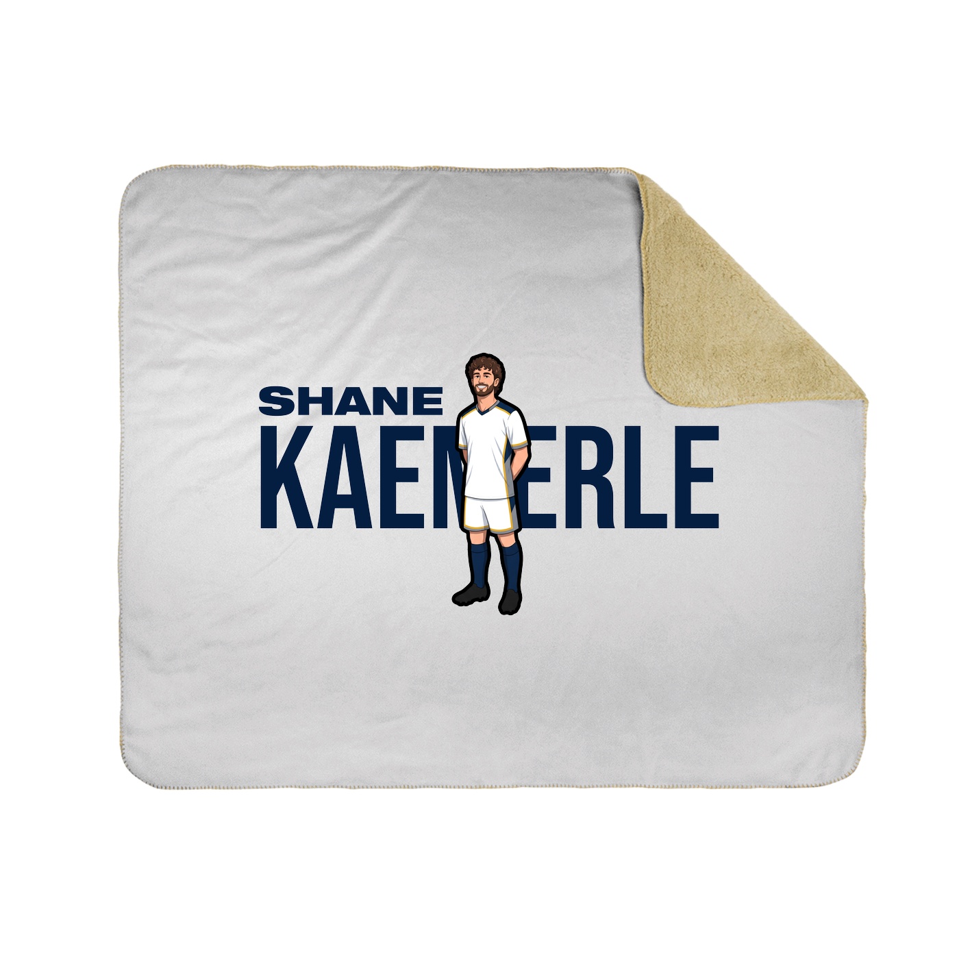 Throw Blanket — Player Name in White