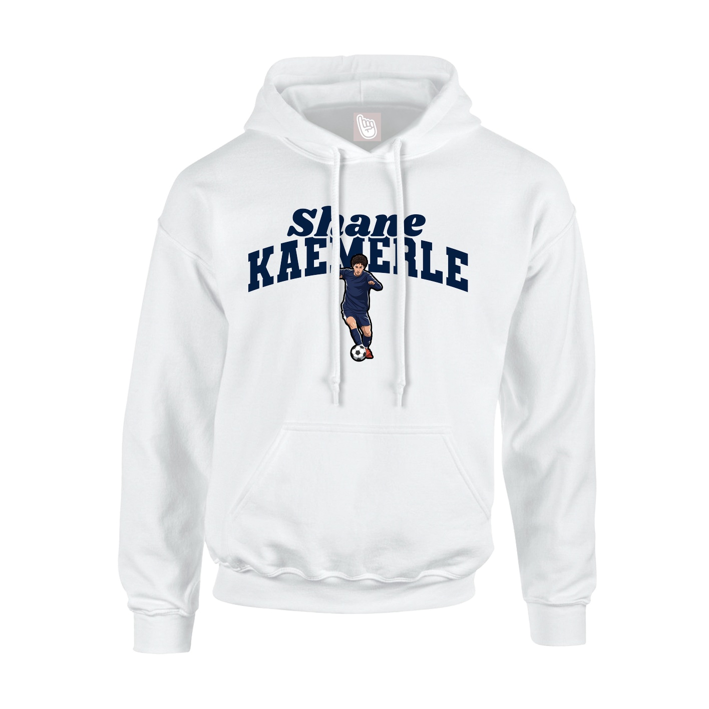 Hoodie — Signature Arch in White