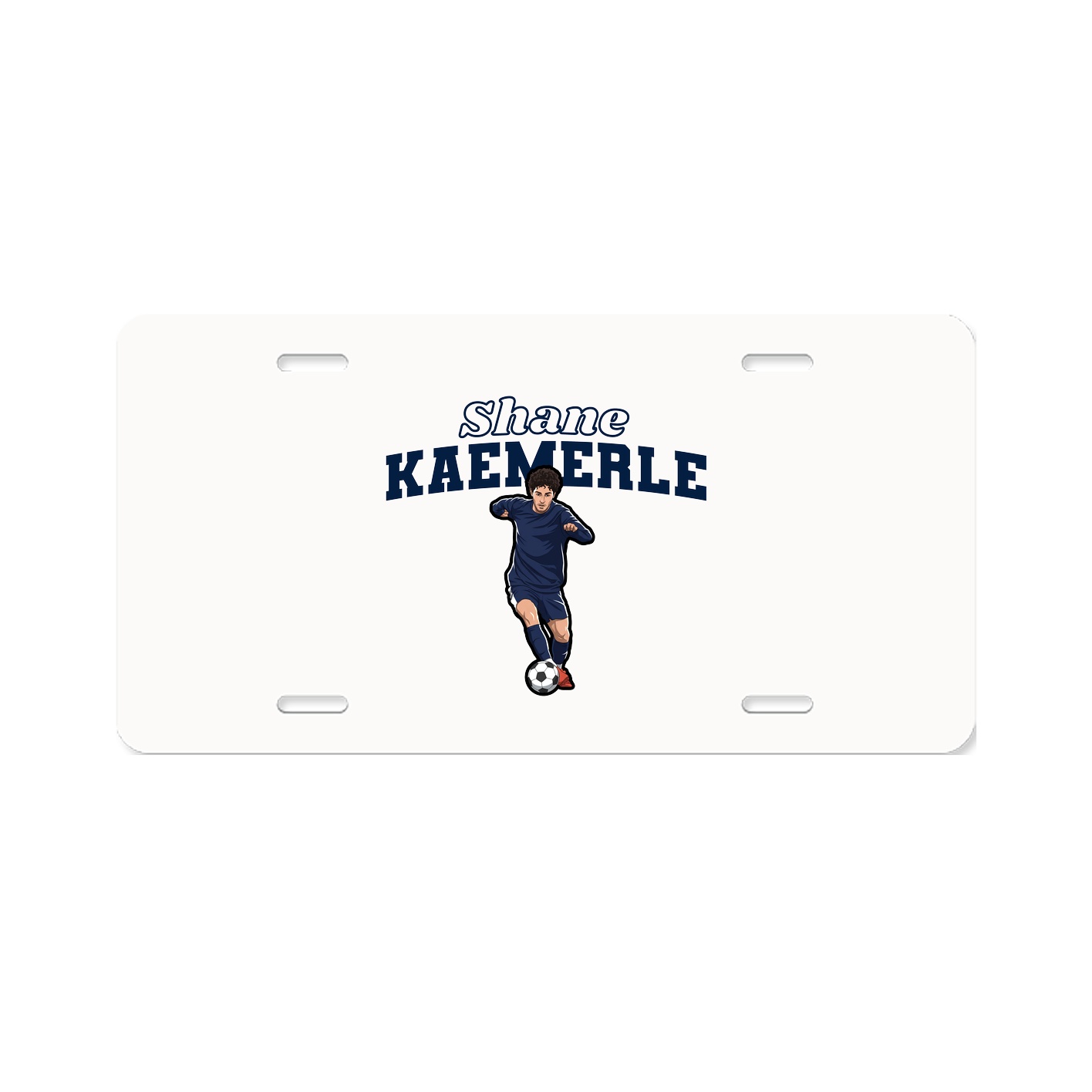 License Plate — Name Arch in Classic