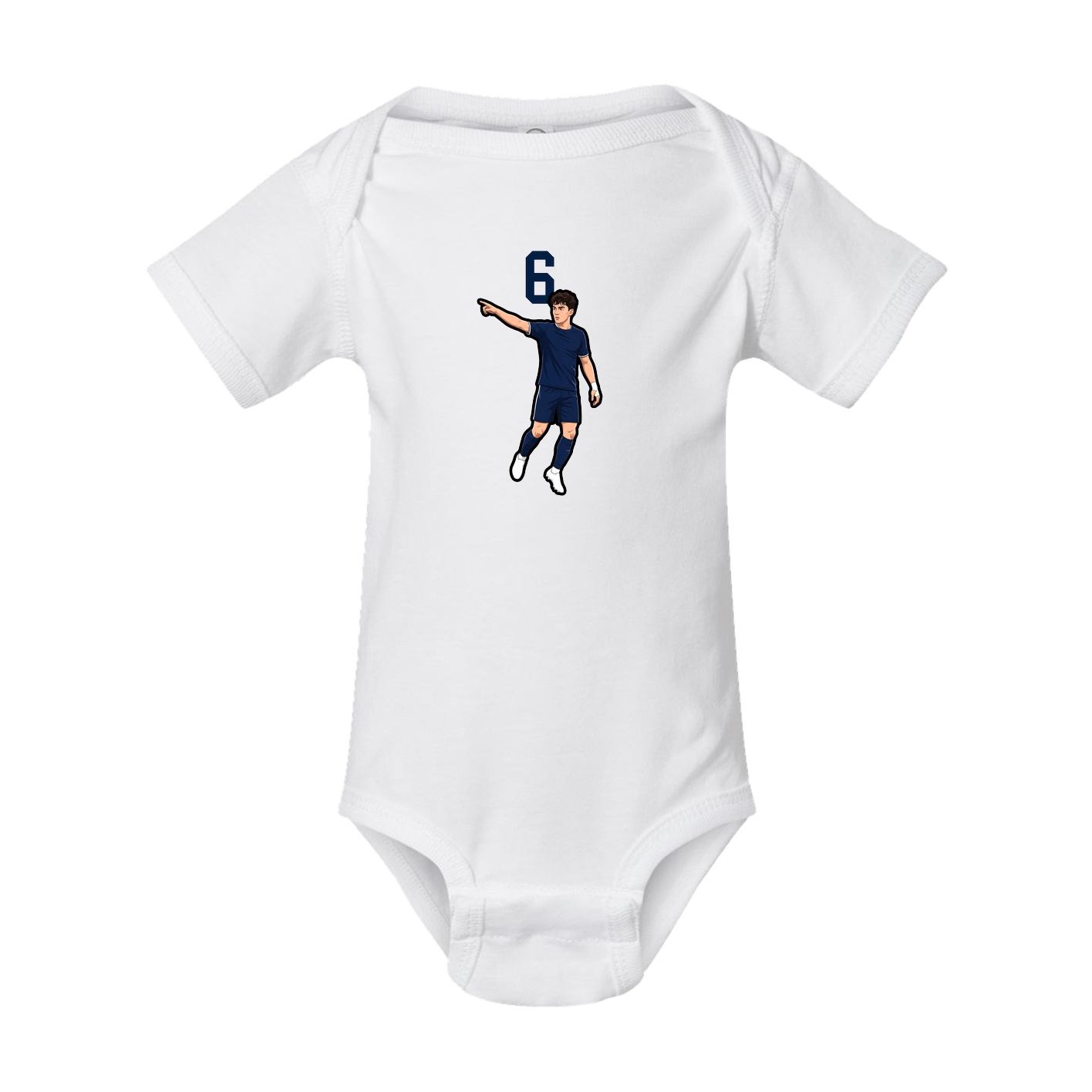 Baby Onesie — Number Top in White