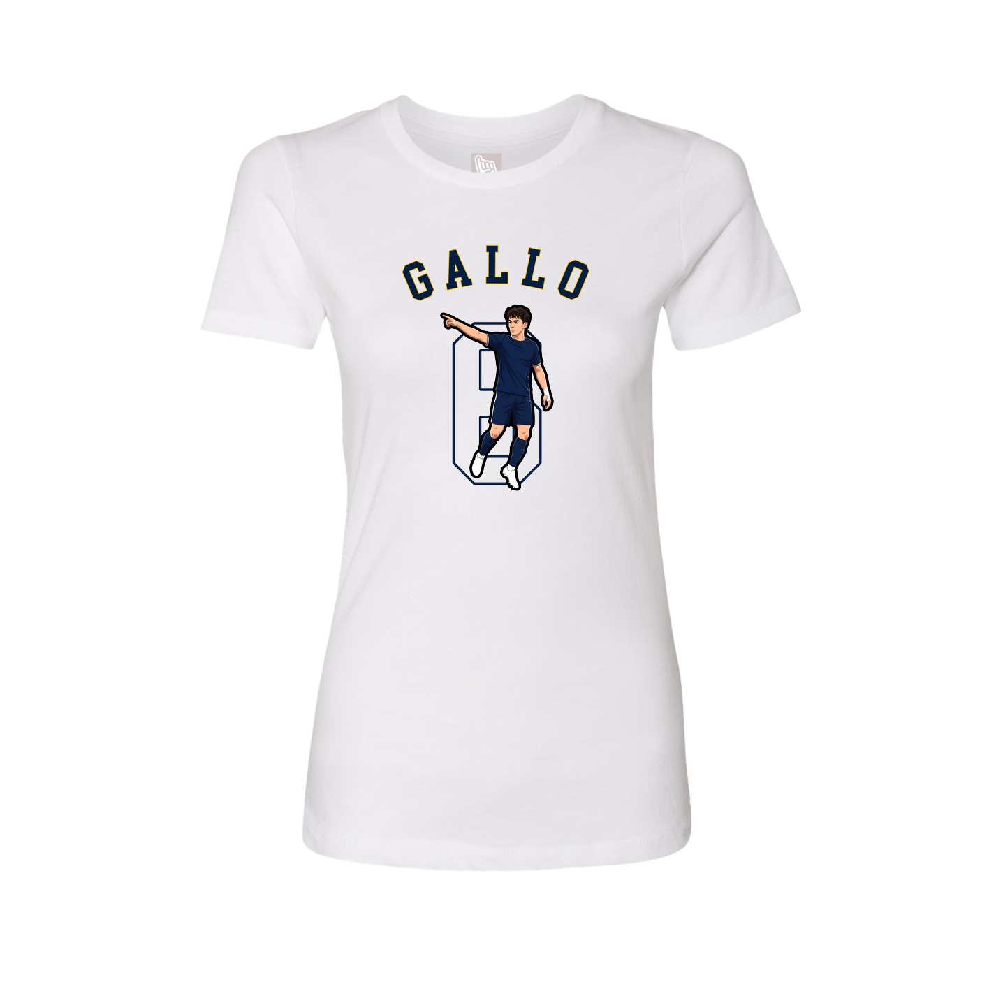 Fitted Women's Tee — Shirsey Arch in White