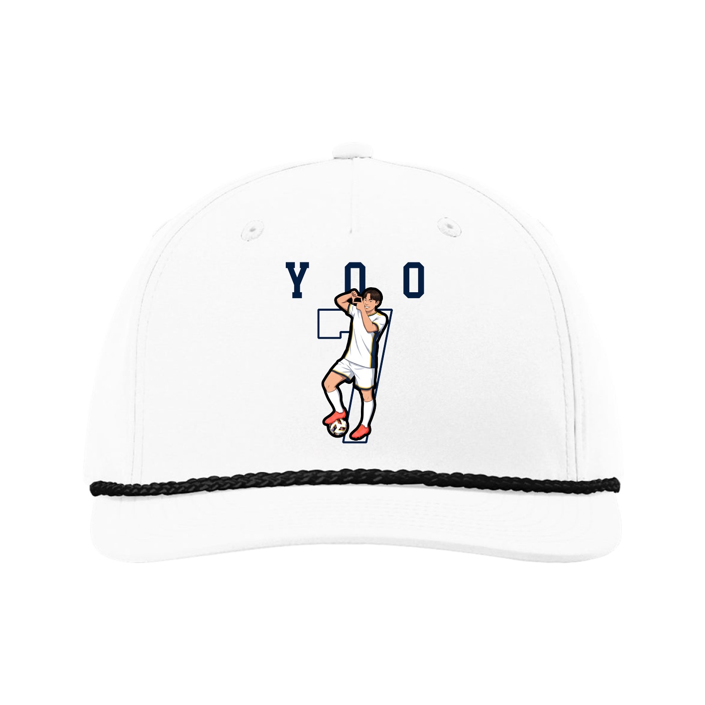 Five-Panel Classic Rope Cap — Shirsey in White