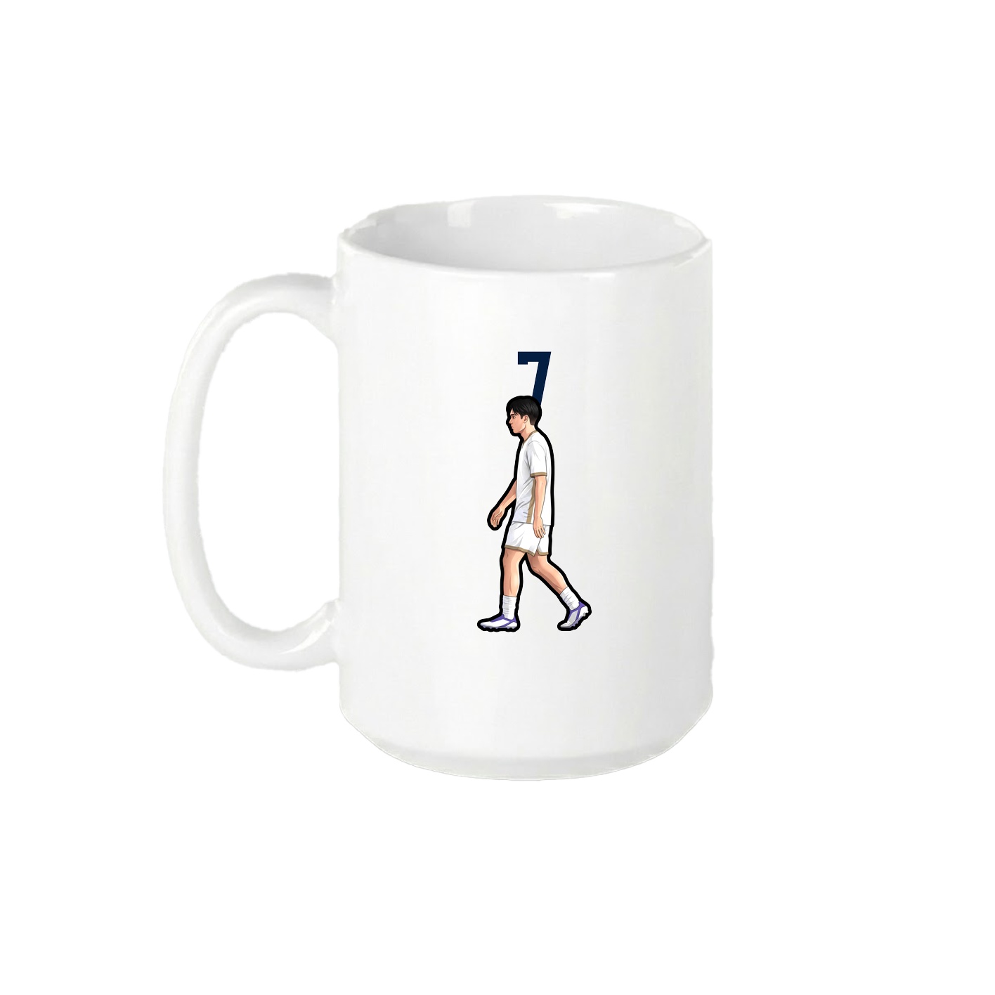 15oz Coffee Mug — Number Top in White