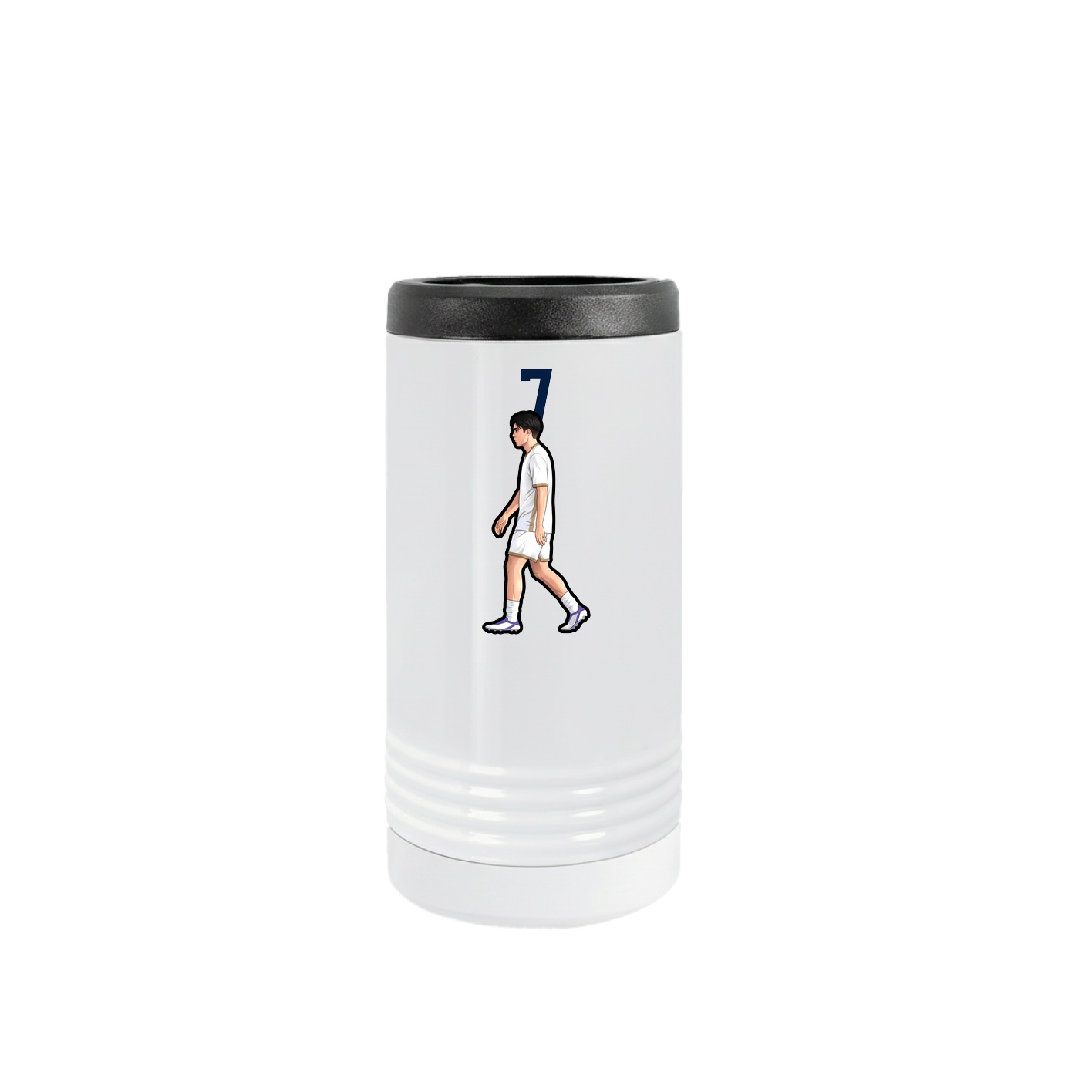 Slim Beverage Holder — Number Top in White