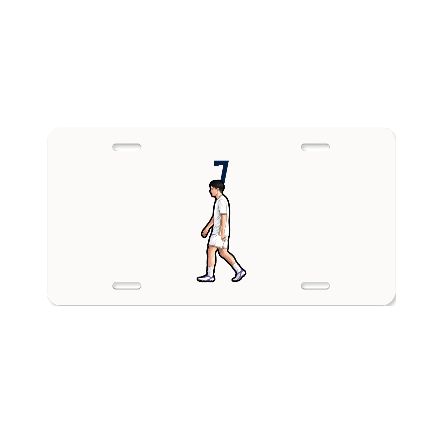 License Plate — Number Top in Classic