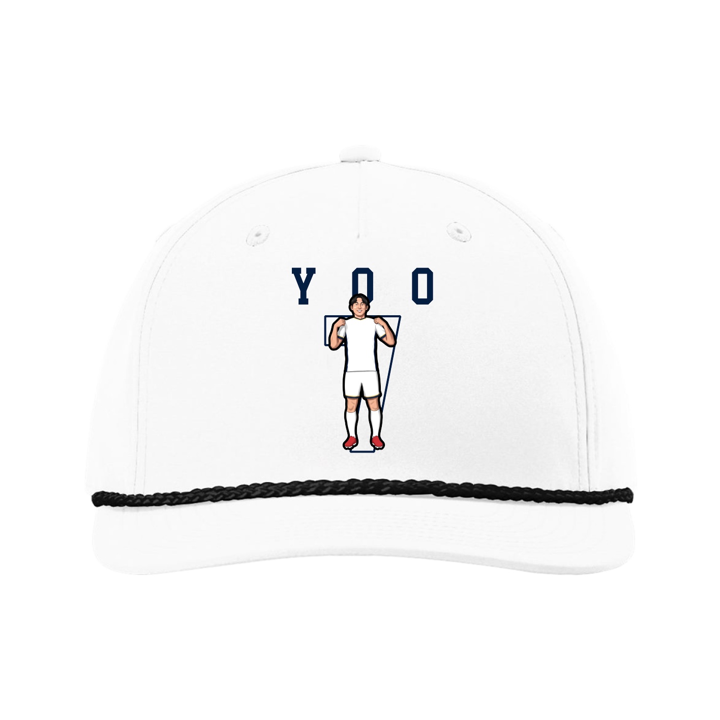 Five-Panel Classic Rope Cap — Shirsey in White