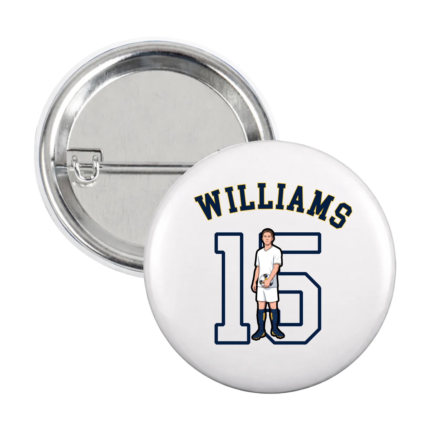 Game Day Button — Shirsey Arch in White