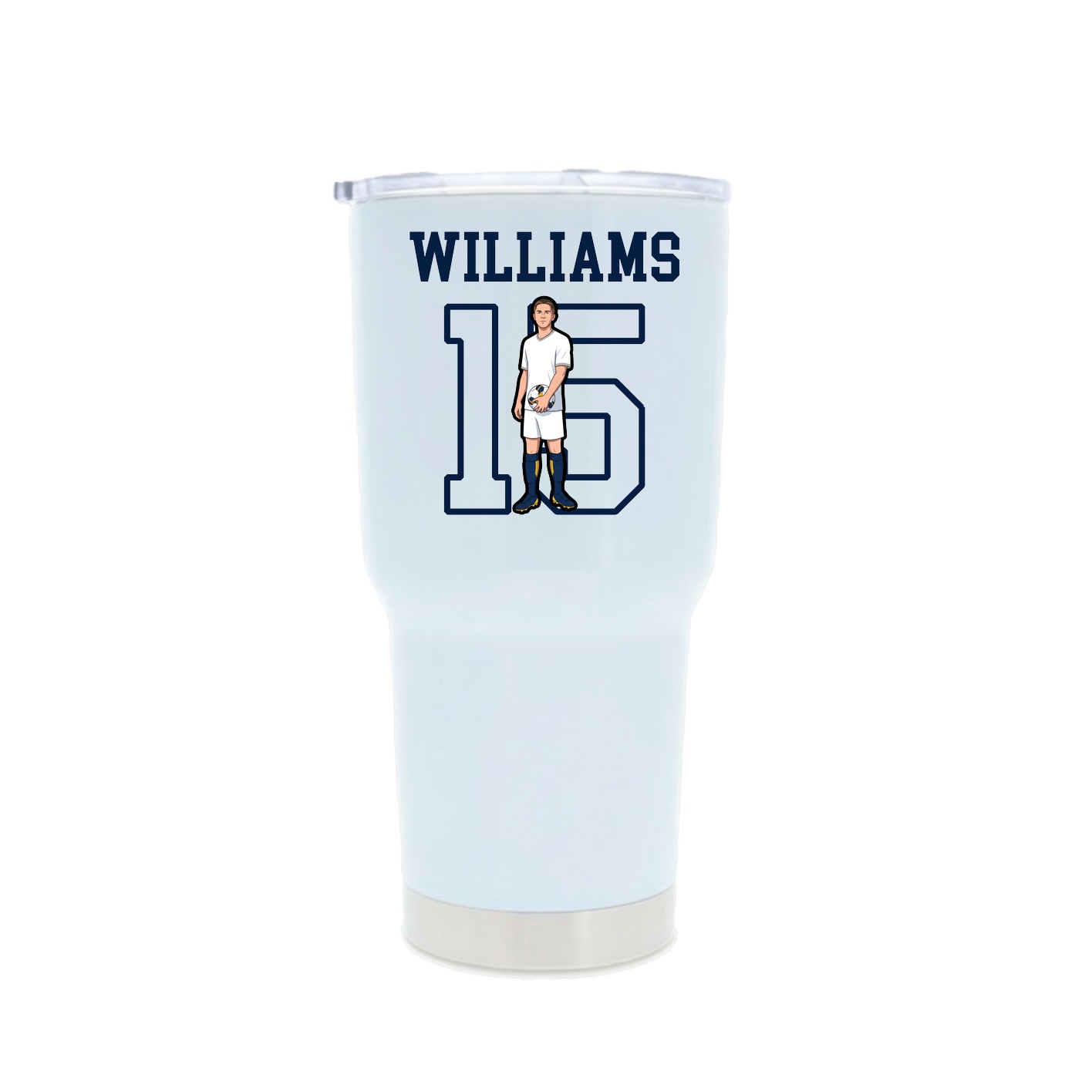 30oz Stainless Steel Tumbler — Shirsey in White