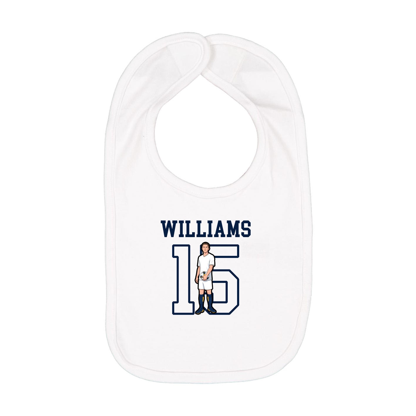 Infant Bib — Shirsey in White
