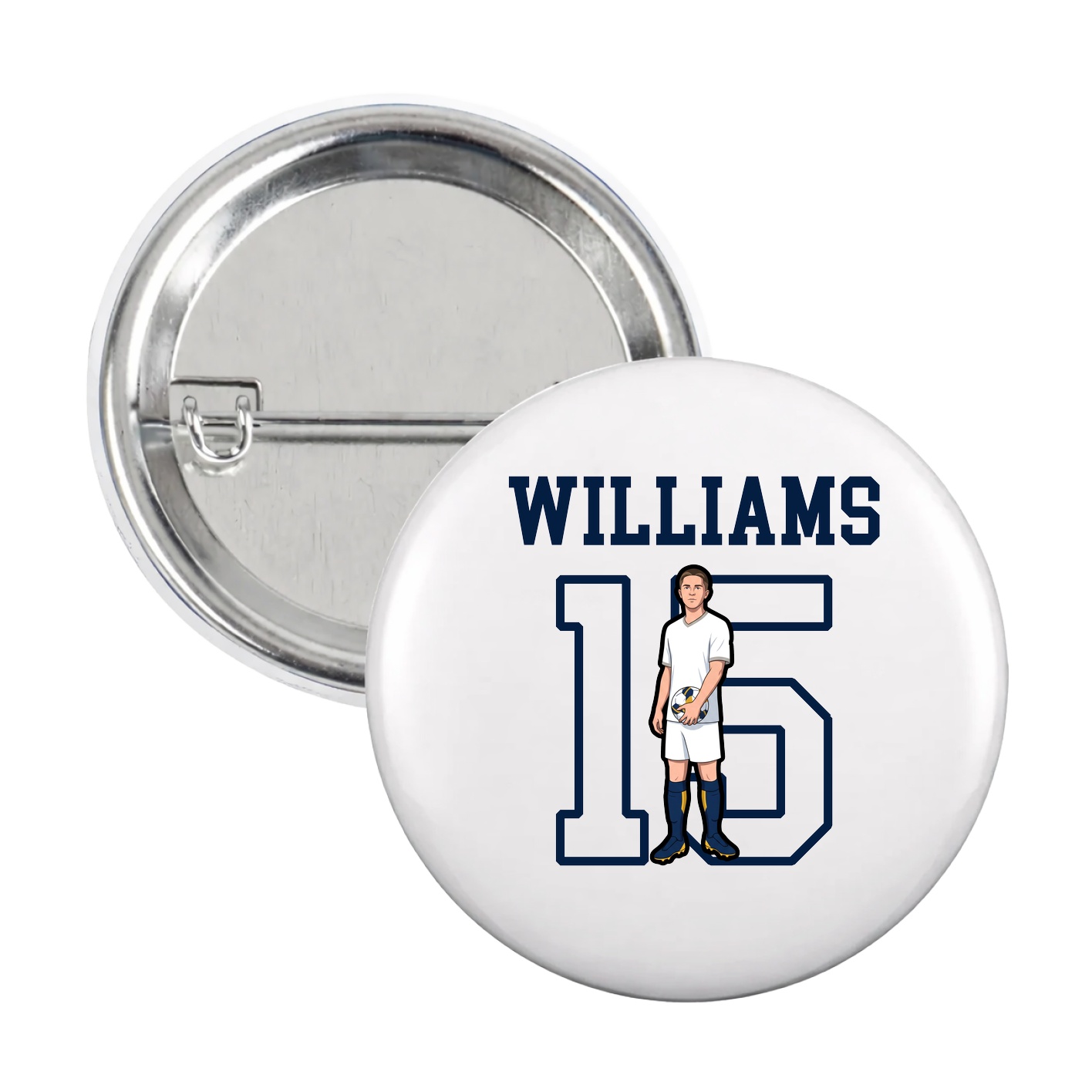 Game Day Button — Shirsey in White