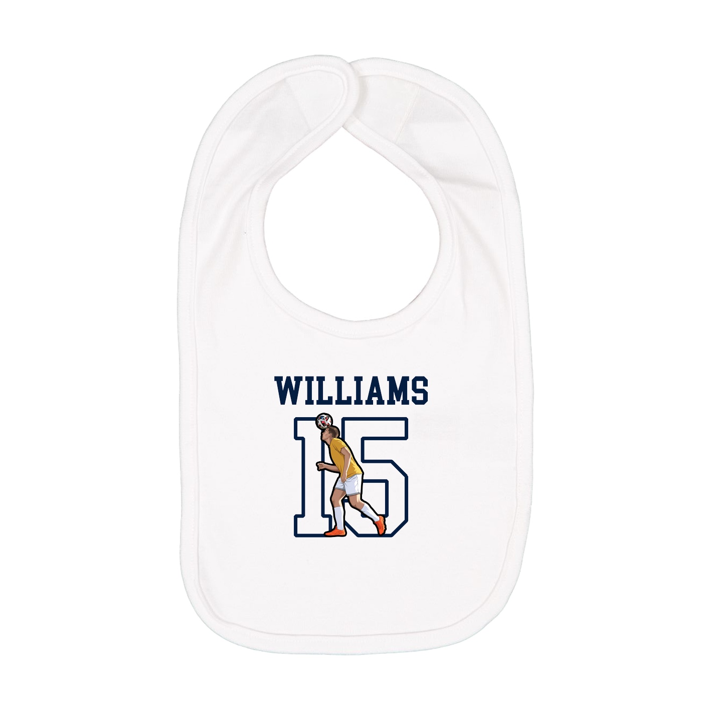 Infant Bib — Shirsey in White