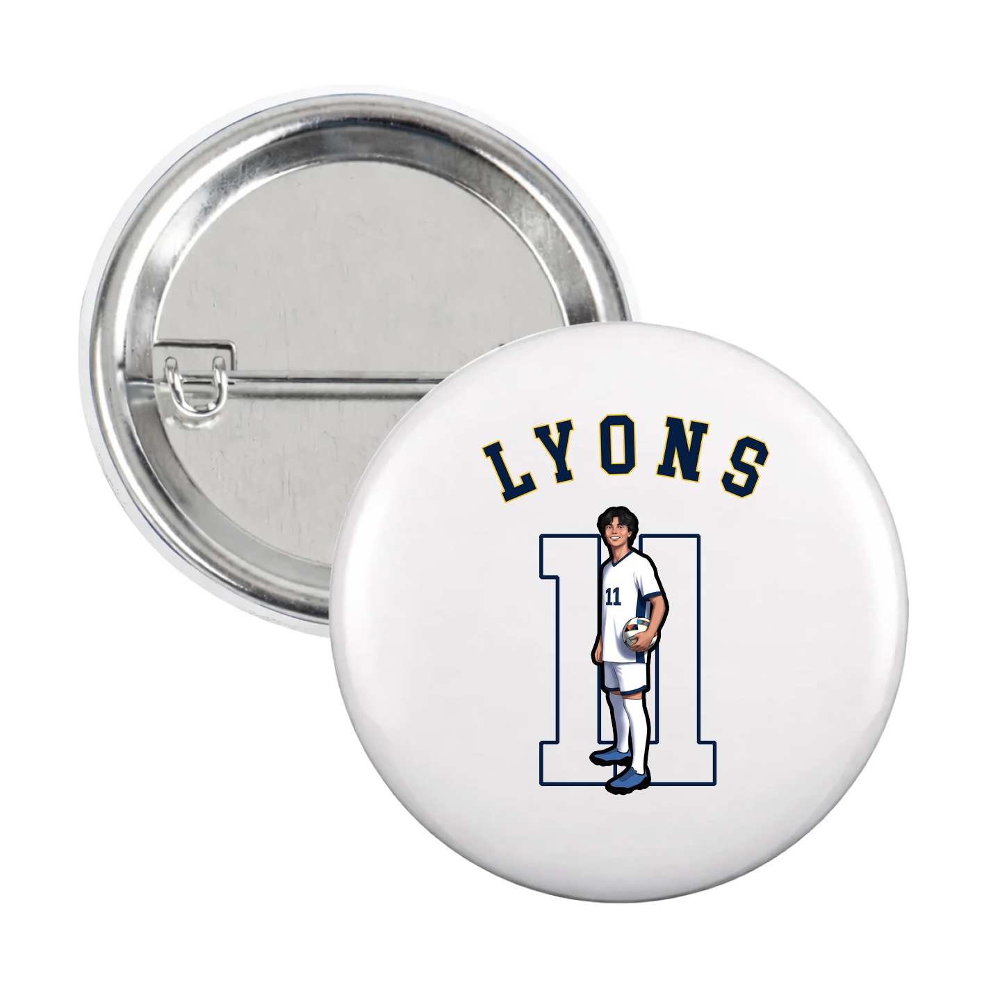 Game Day Button — Shirsey Arch in White