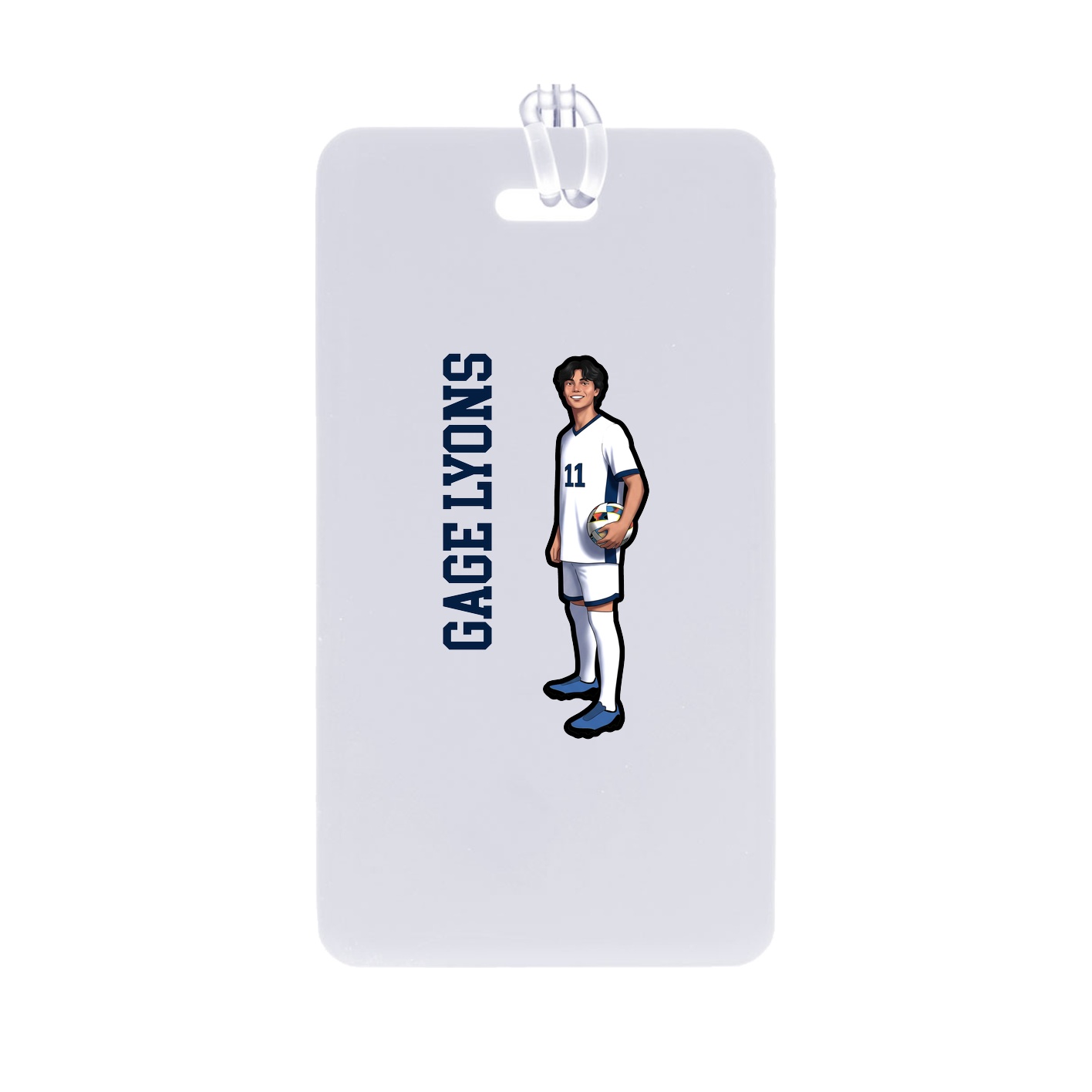 Bag Tag — Name Vertical in Classic