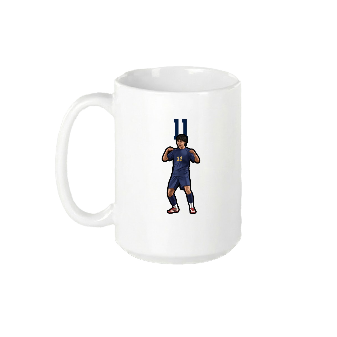 15oz Coffee Mug — Number Top in White